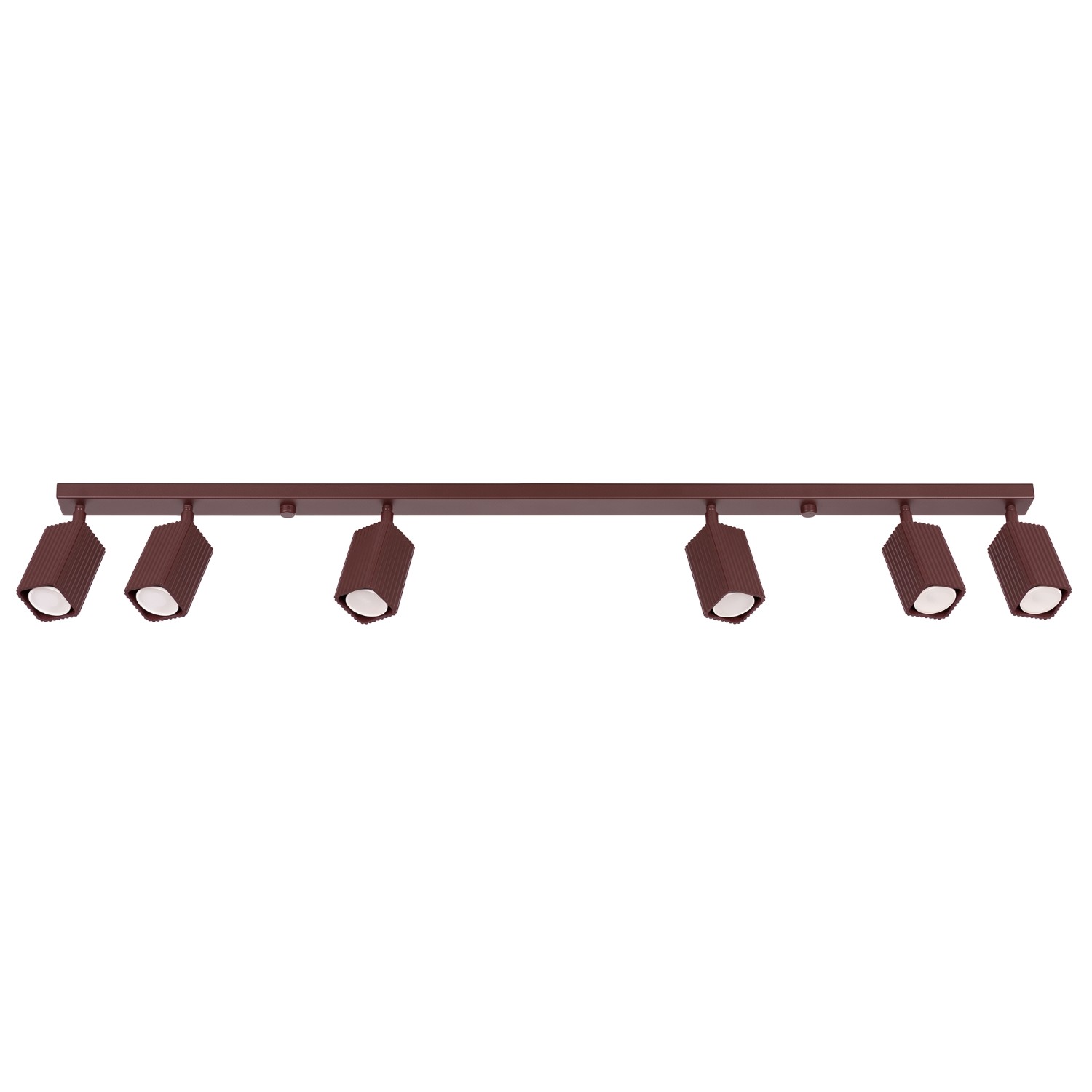 Deckenleuchte Rayo 6l Braun Aluminium 6xgu10 117cm Sollux