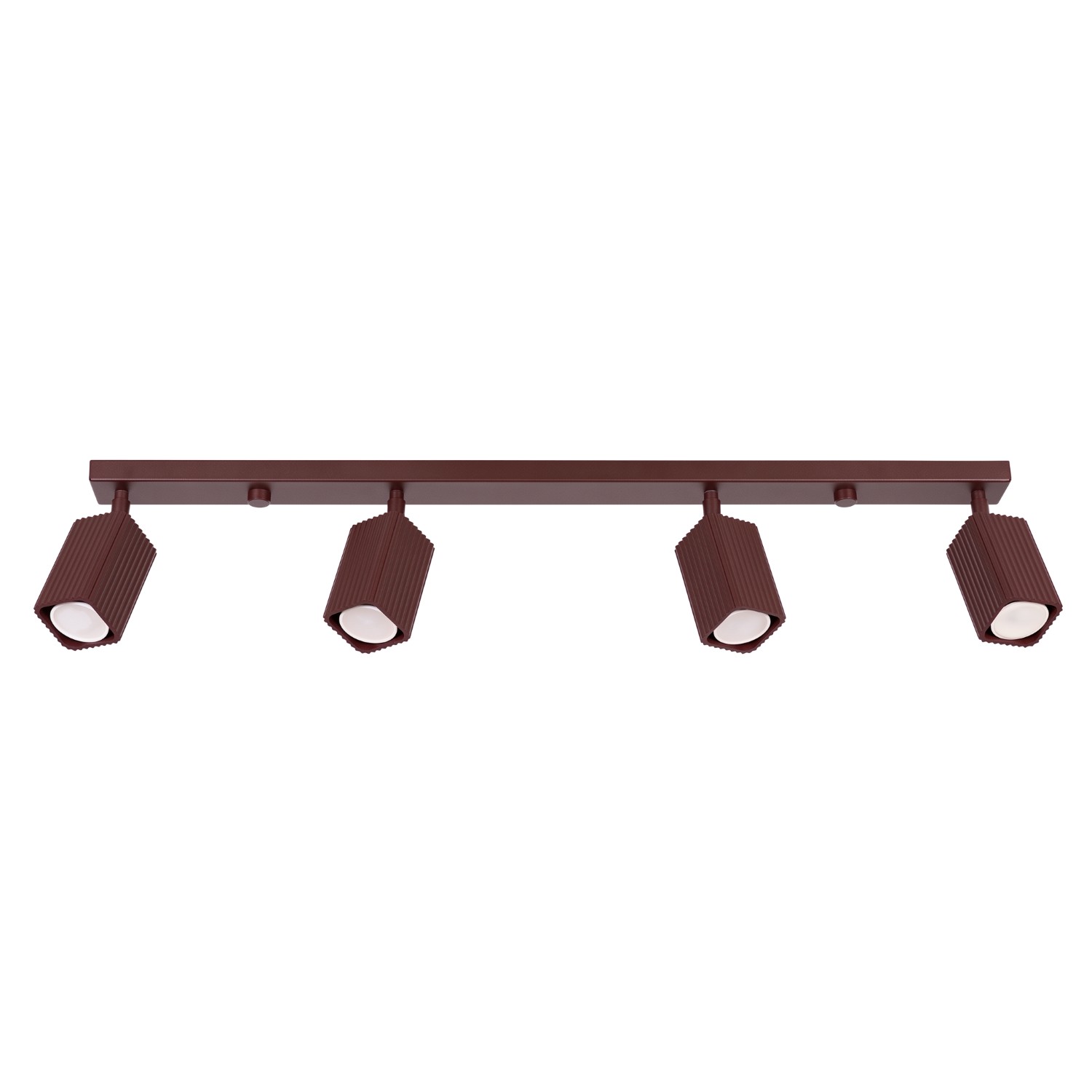 Deckenleuchte Rayo 4l Braun Aluminium 4xgu10 81cm Sollux