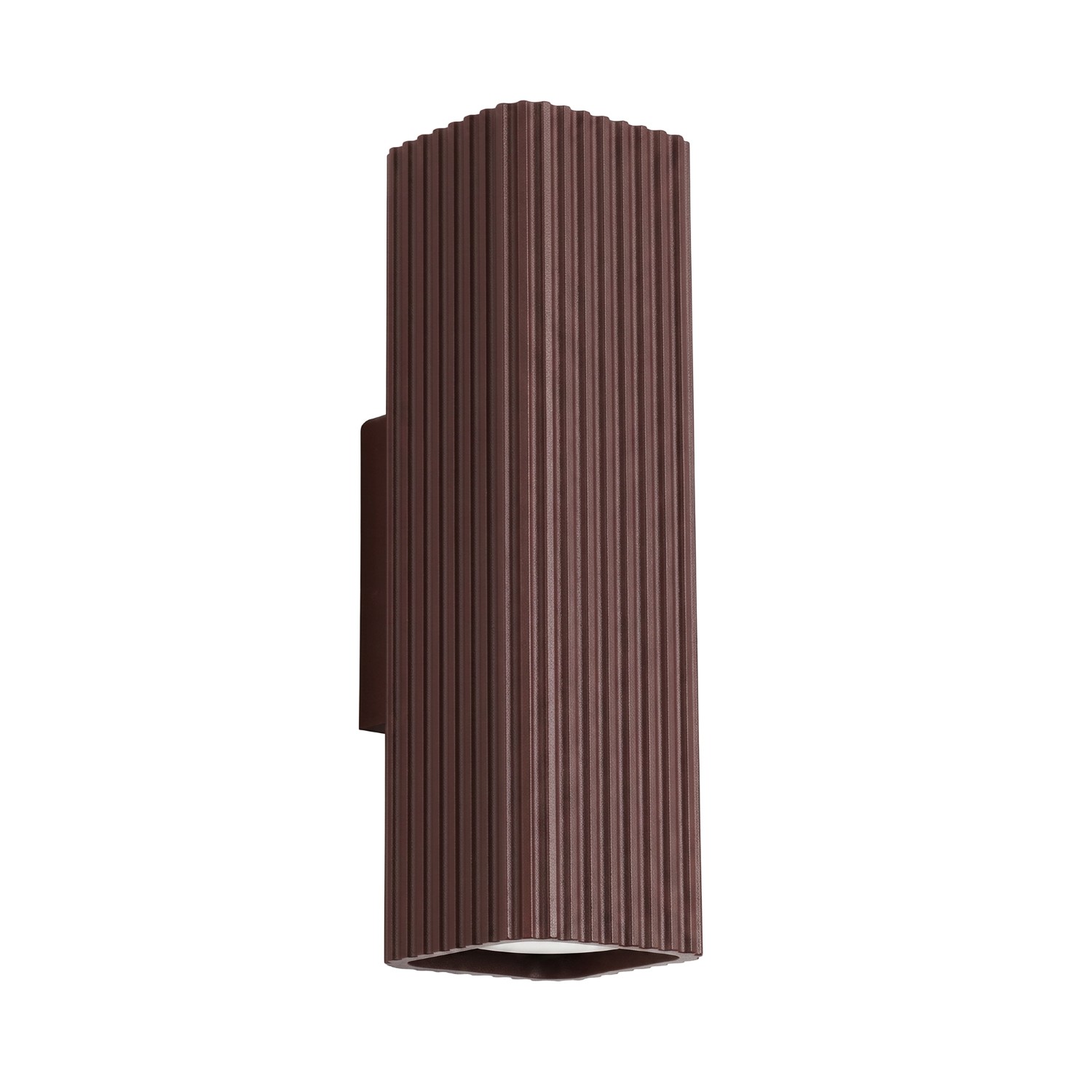 Wandleuchte Rayo 20 Braun Aluminium 2xgu10 6cm Sollux