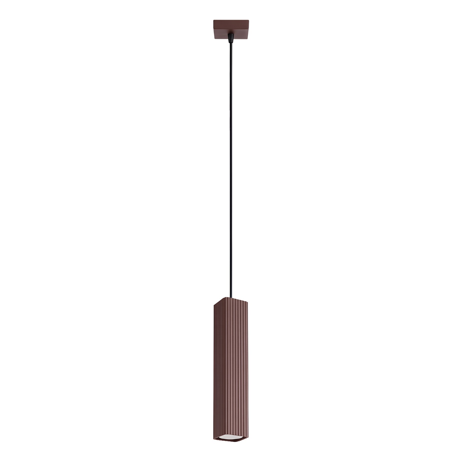 Pendelleuchte Rayo 1 Braun Aluminium 1xgu10 8cm Sollux