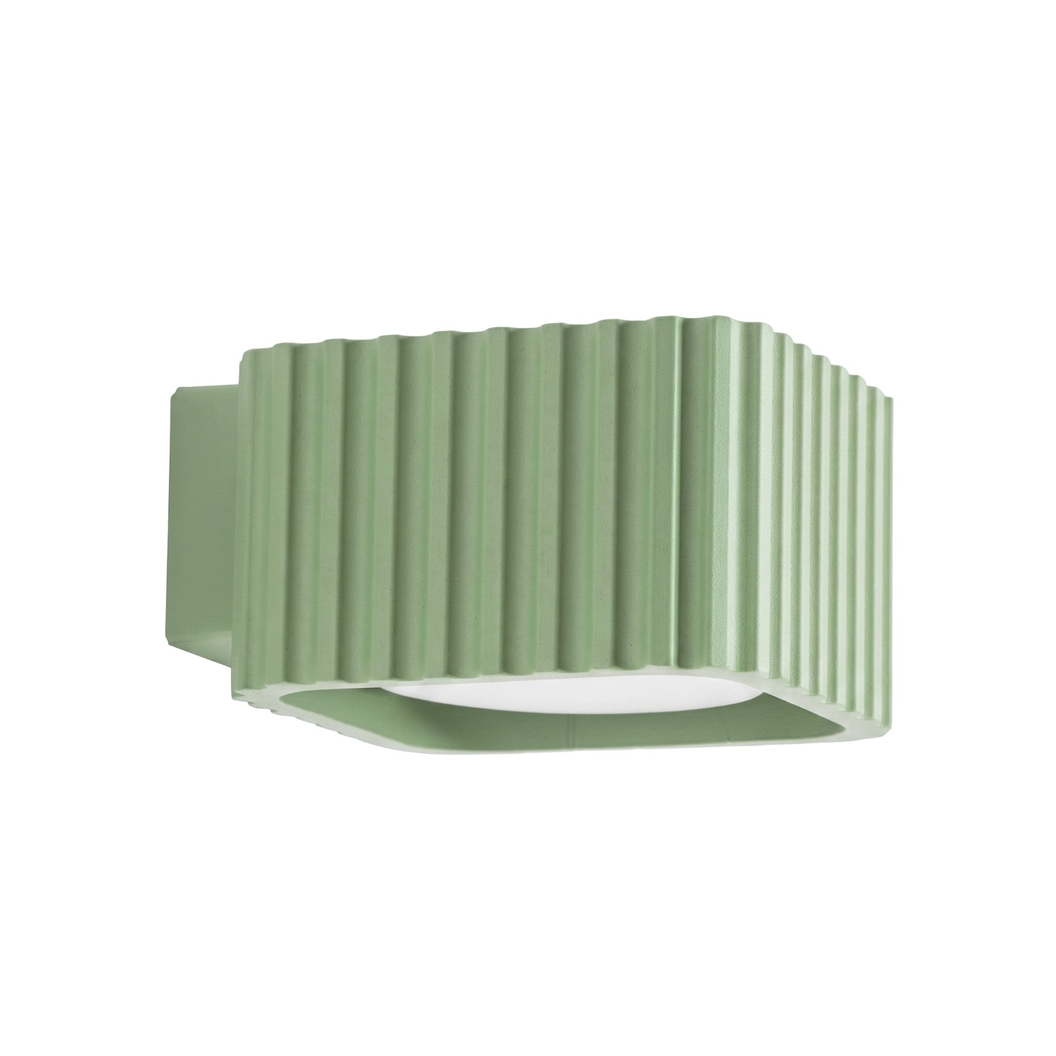 Wandleuchte Riff Salbei Aluminium 1xgx53 10cm Sollux
