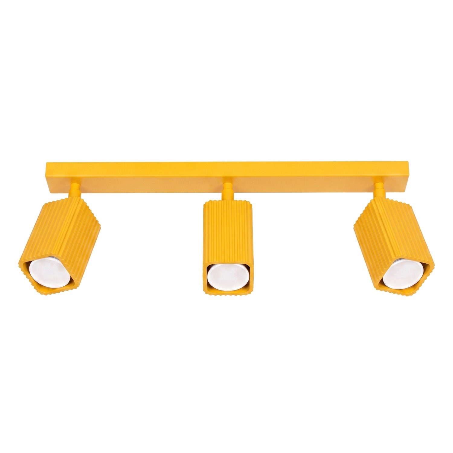 Deckenleuchte Rayo 3l Gelb Aluminium 3xgu10 45cm Sollux