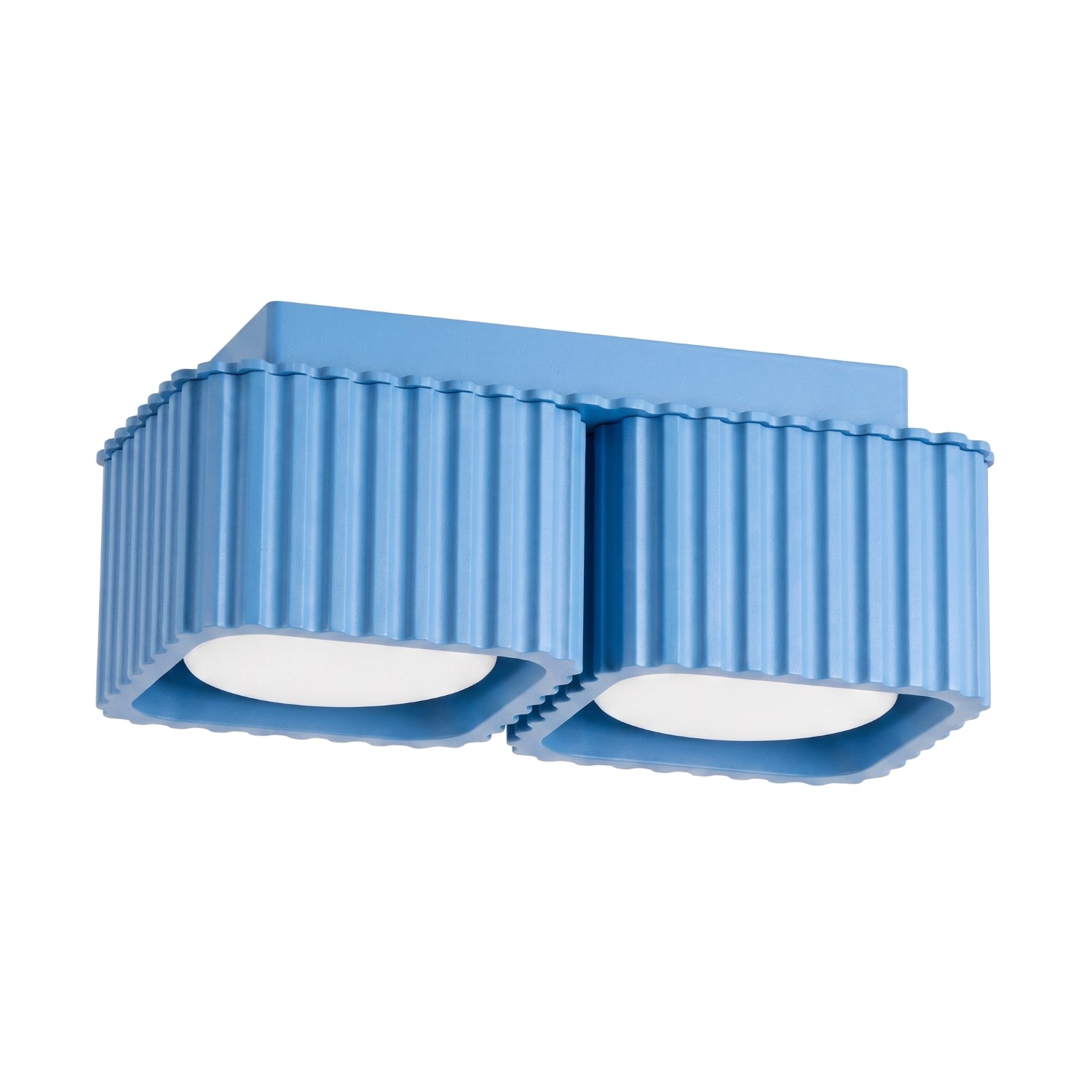 Deckenleuchte Riff 2 Himmelblau Aluminium 2xgx53 20.5cm Sollux