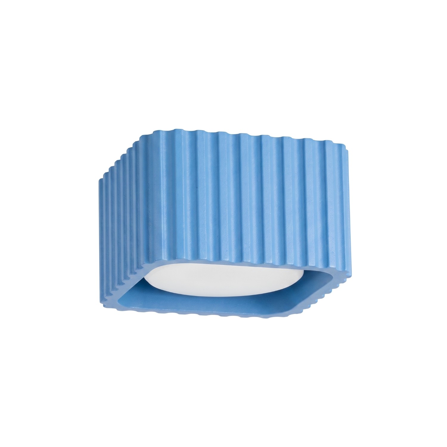 Deckenleuchte Riff 1 Himmelblau Aluminium 1xgx53 10cm Sollux