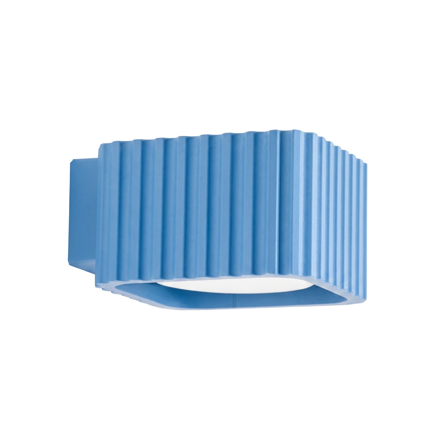 Wandleuchte Riff Himmelblau Aluminium 1xgx53 10cm Sollux