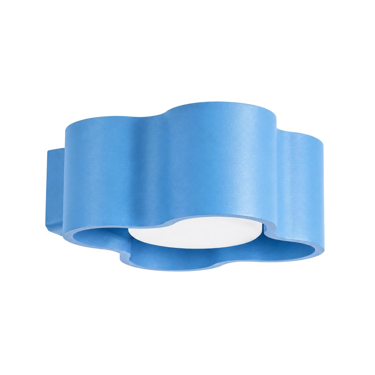 Wandleuchte Ovio Himmelblau Aluminium 1xgx53 12cm Sollux