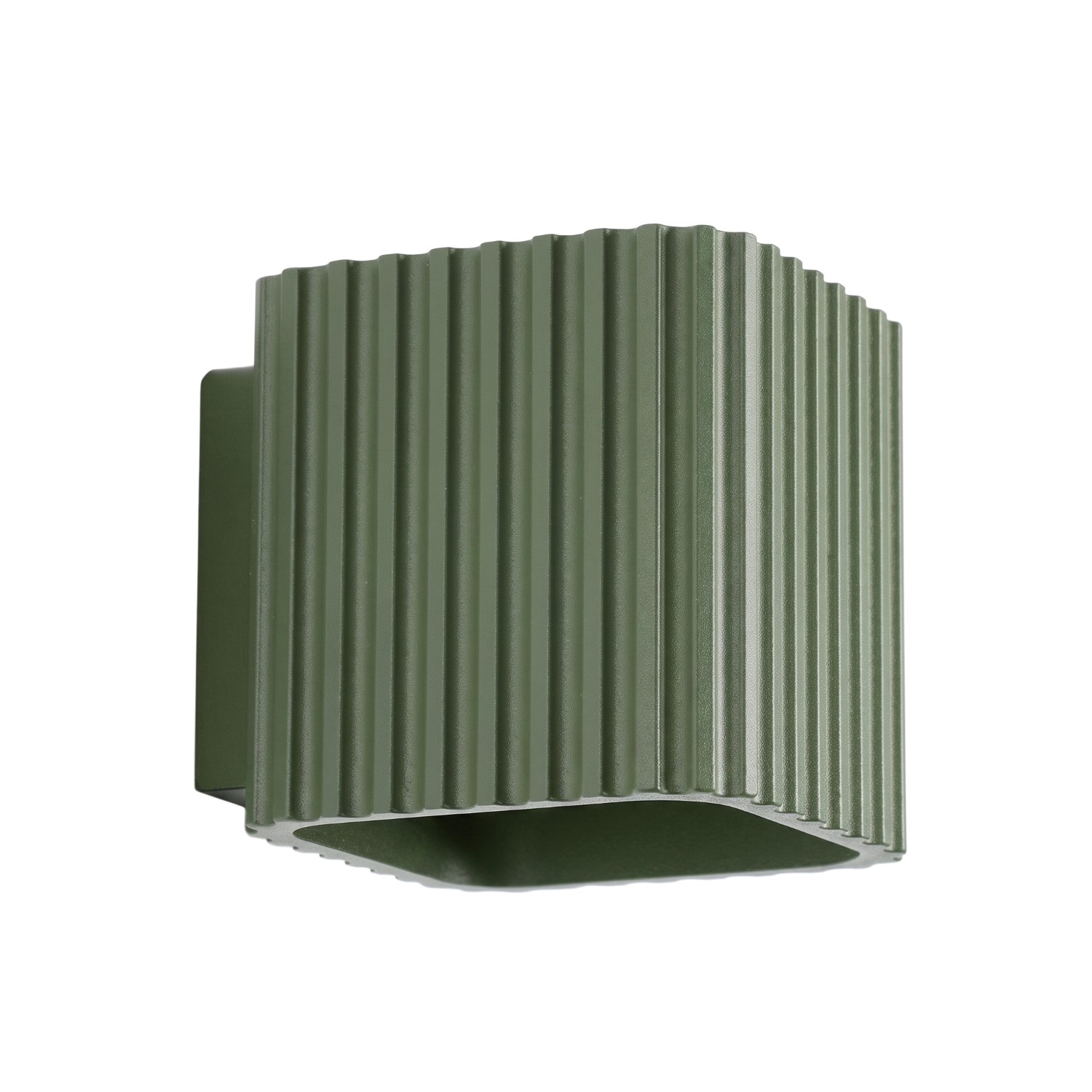 Wandleuchte Riff Olivgrün Aluminium 1xg9 10cm Sollux