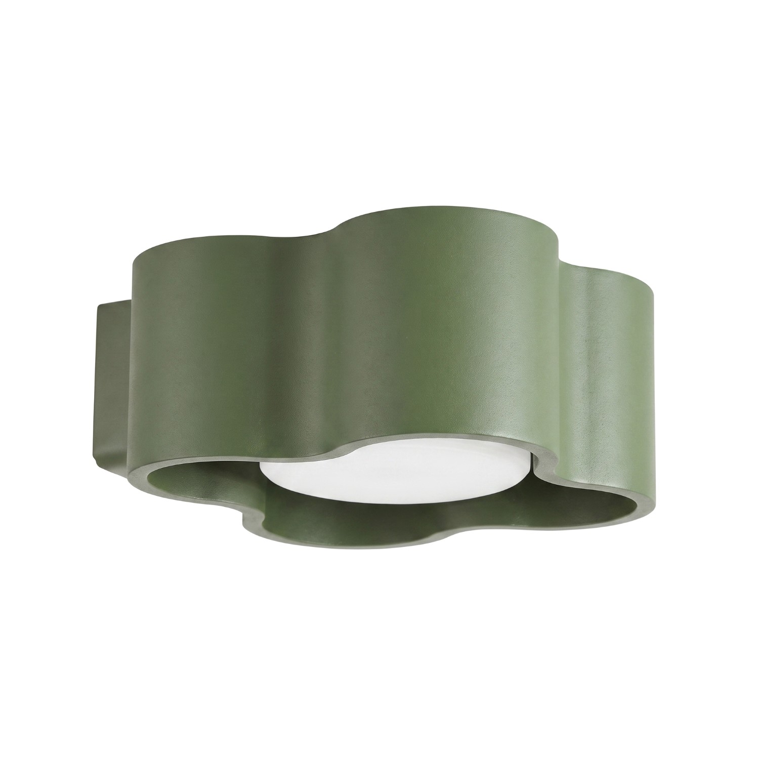 Wandleuchte Ovio Olivgrün Aluminium 1xgx53 12cm Sollux