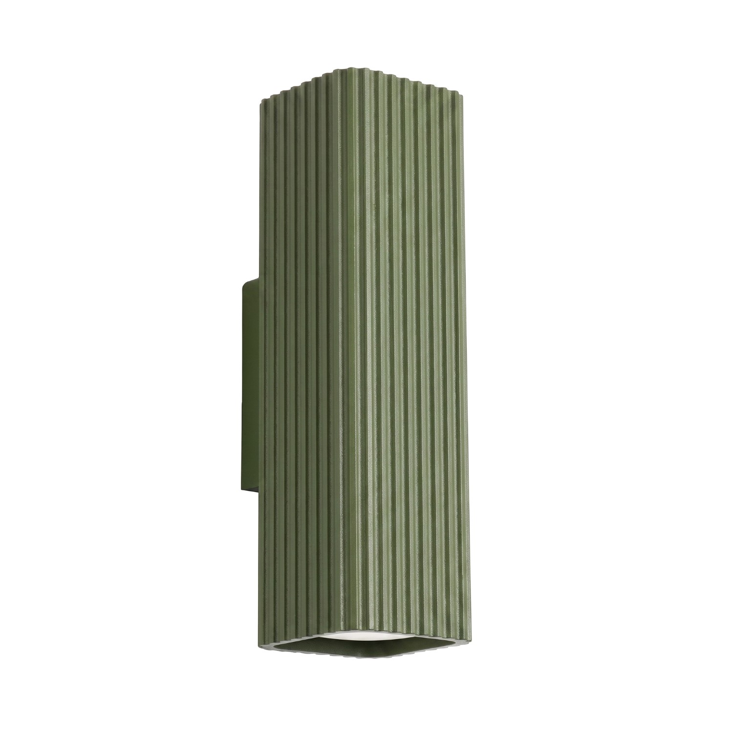 Wandleuchte Rayo 20 Olivgrün Aluminium 2xgu10 6cm Sollux