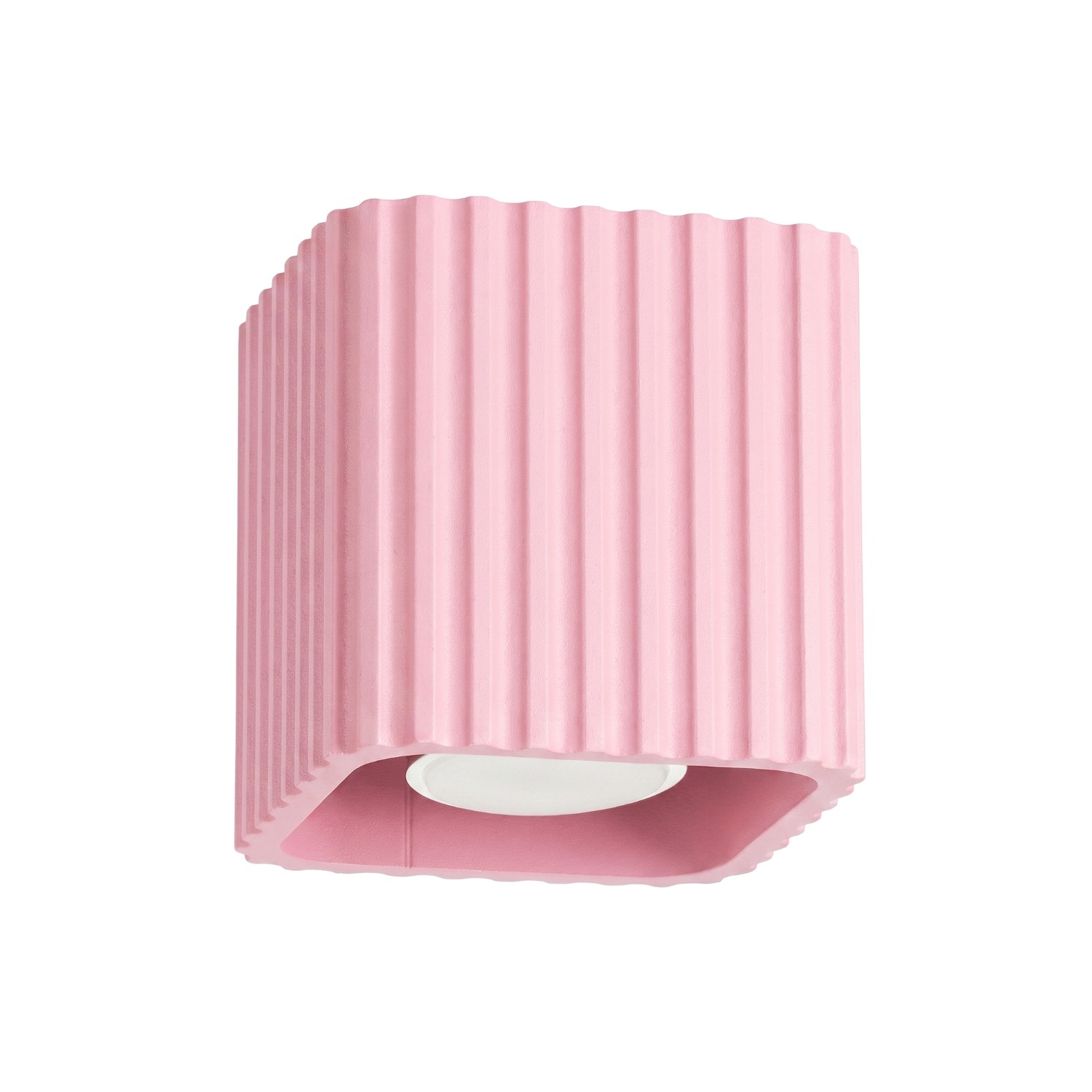 Deckenleuchte Riff 1 Rosa Aluminium 1xgu10 10cm Sollux