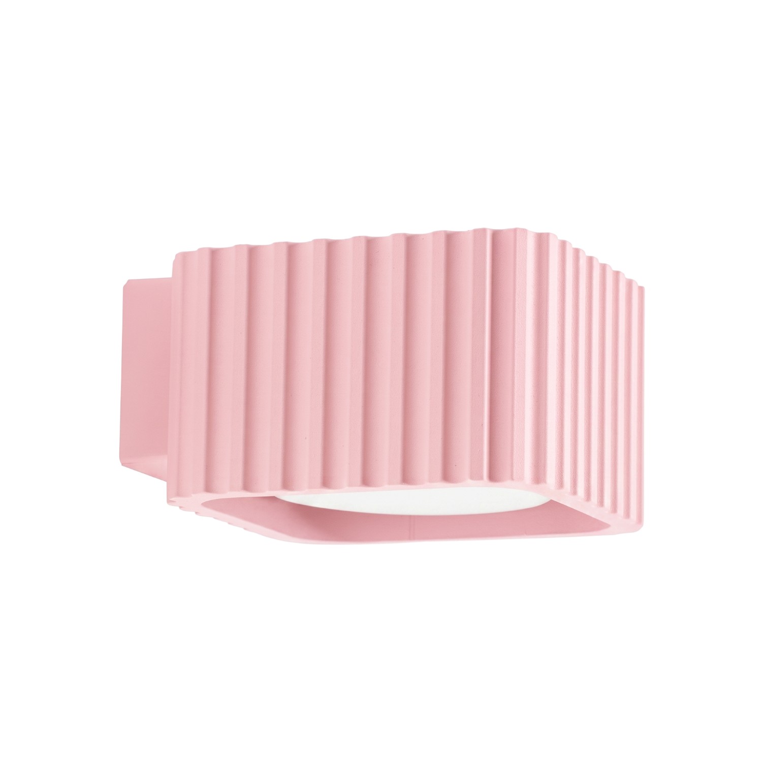 Wandleuchte Riff Rosa Aluminium 1xgx53 10cm Sollux