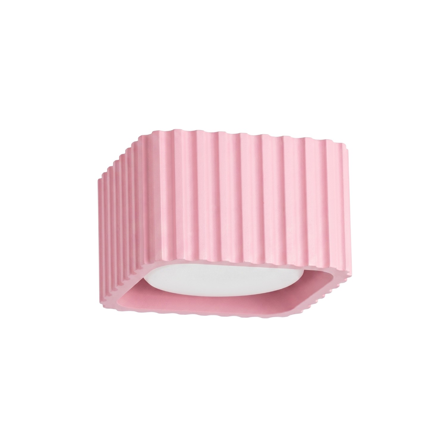 Deckenleuchte Riff 1 Rosa Aluminium 1xgx53 10cm Sollux