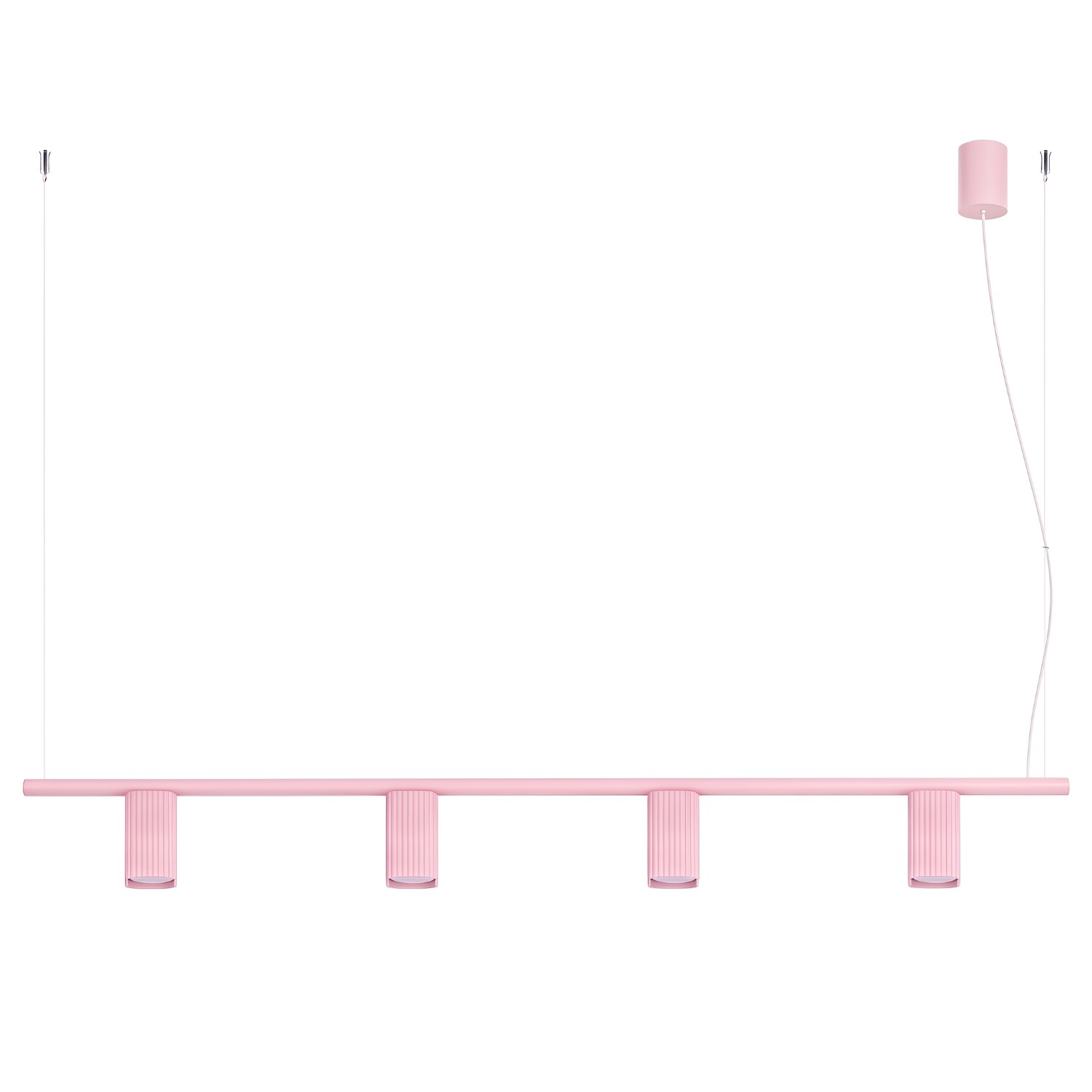 Kronleuchter Rayo 4 Rosa Aluminium 4xgu10 122cm Sollux