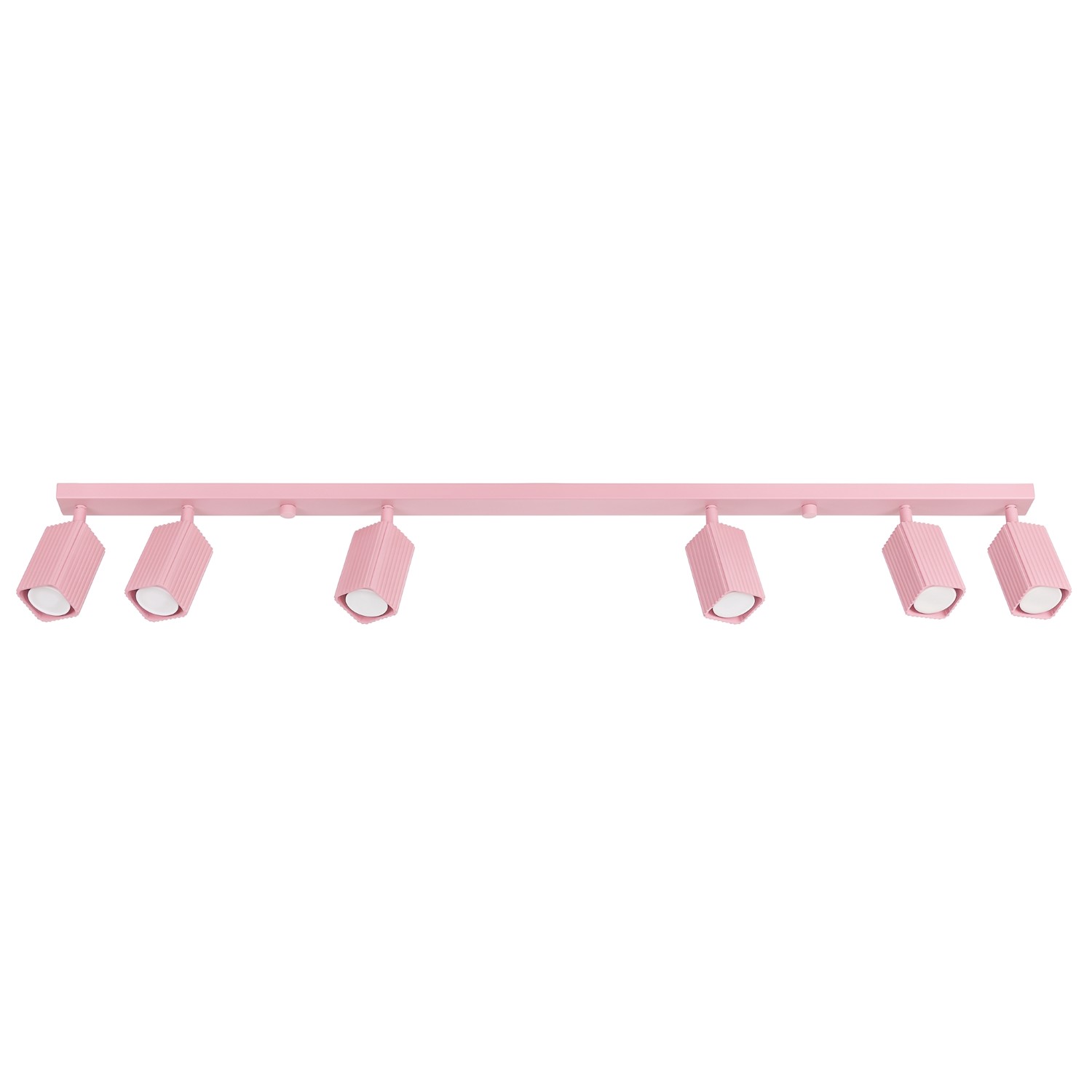 Deckenleuchte Rayo 6l Rosa Aluminium 6xgu10 117cm Sollux