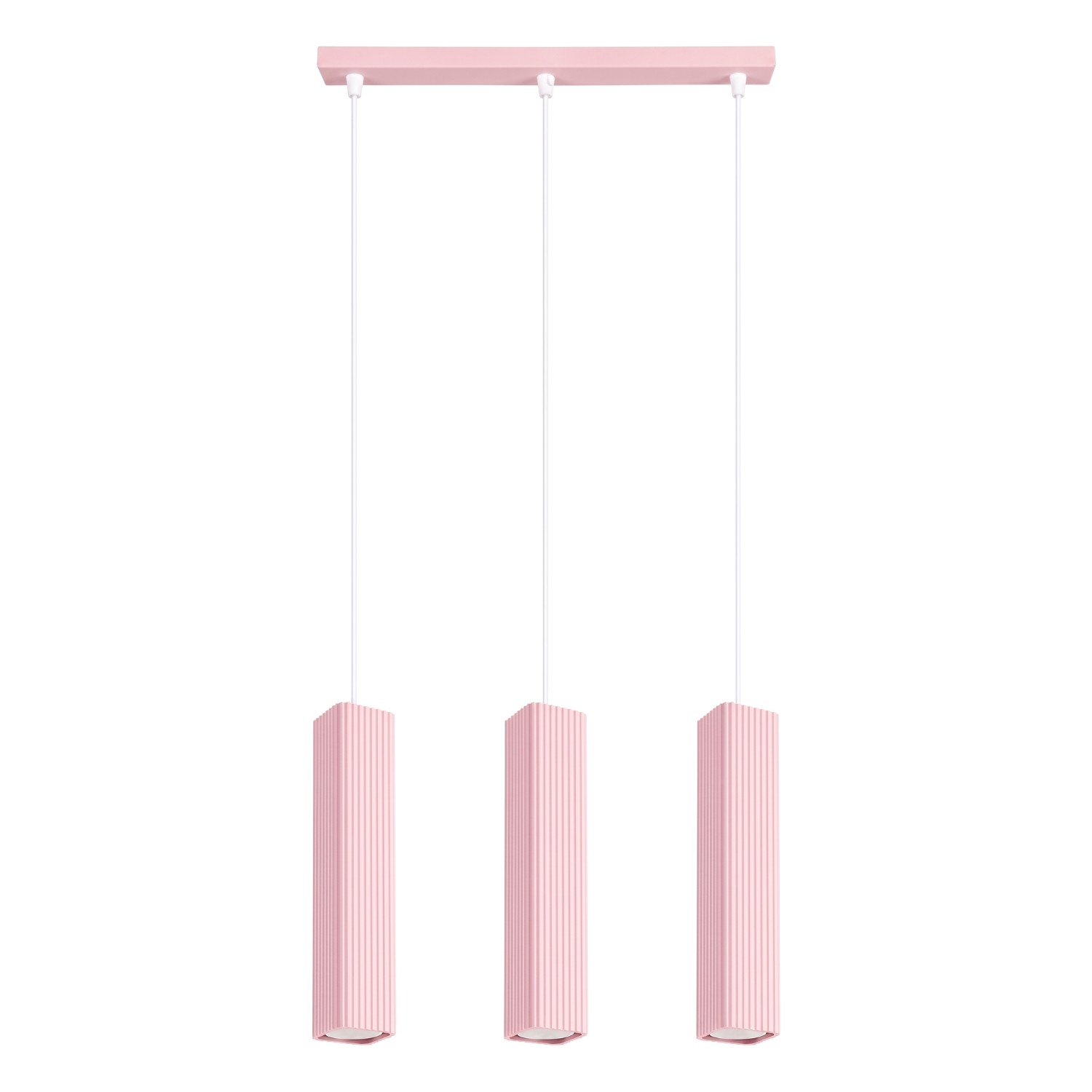 Pendelleuchte Rayo 3l Rosa Aluminium 3xgu10 45cm Sollux