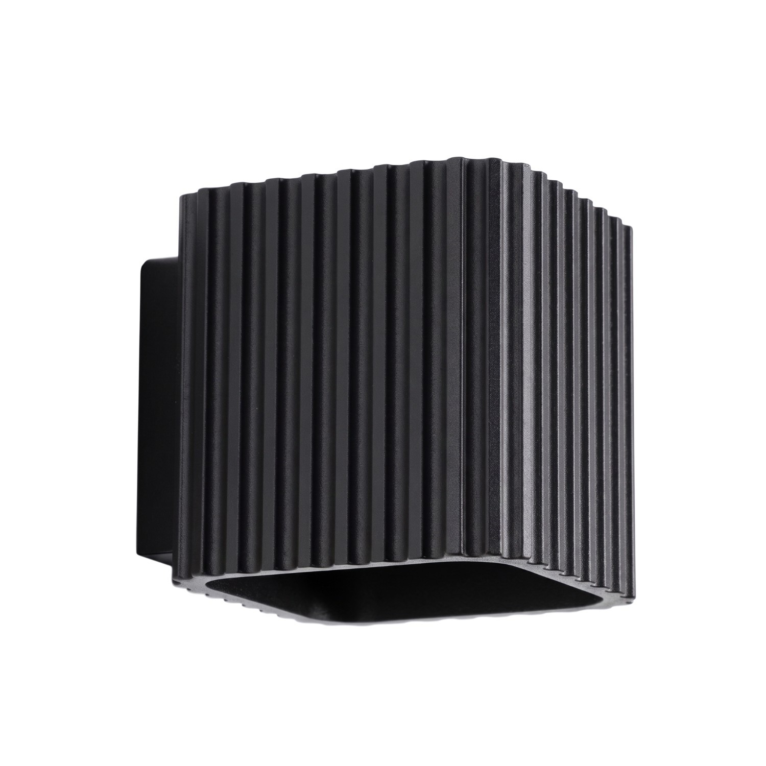 Wandleuchte Riff Schwarz Aluminium 1xg9 10cm Sollux