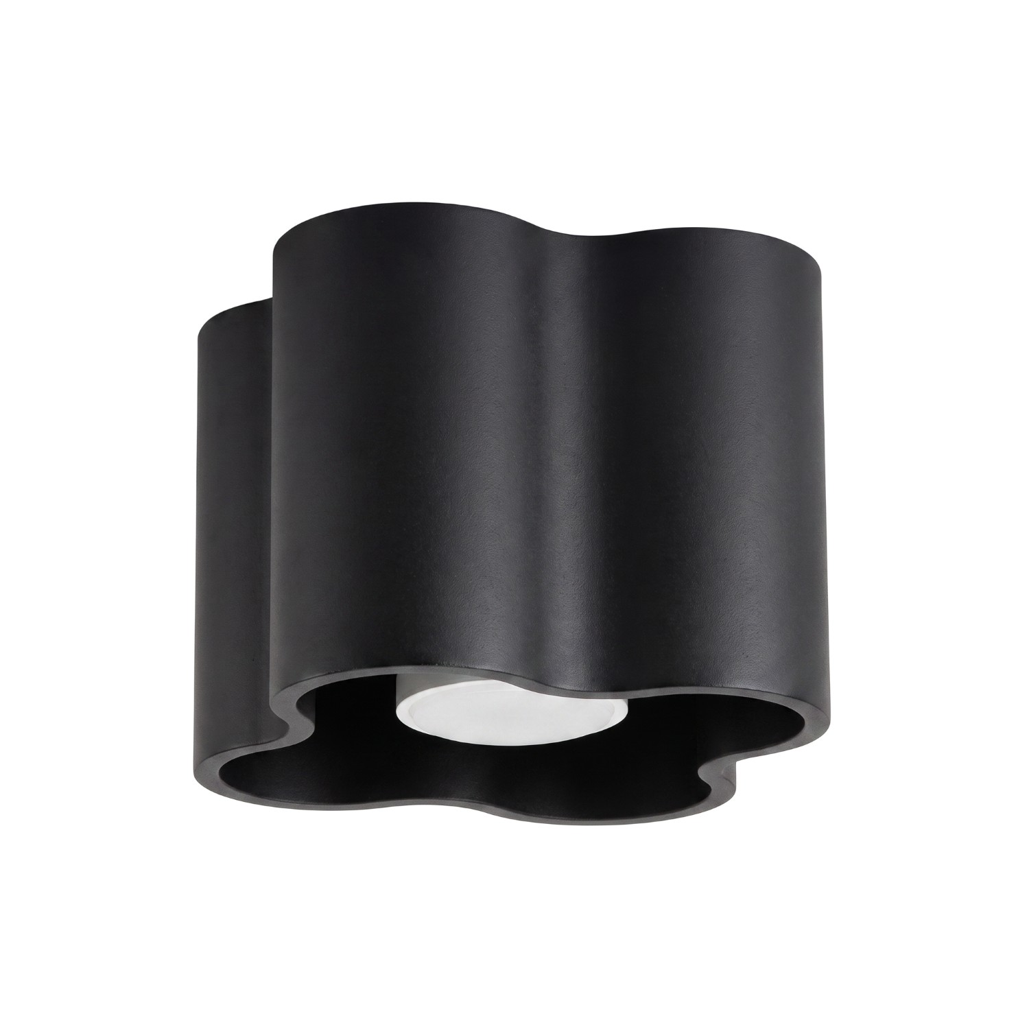 Deckenleuchte Ovio 1 Schwarz Aluminium 1xgu10 12cm Sollux