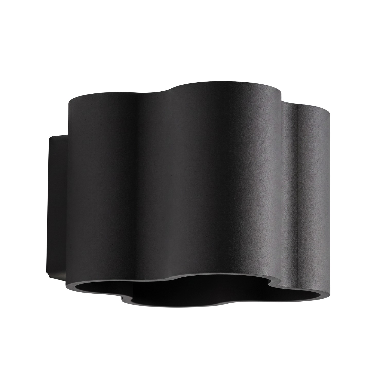 Wandleuchte Ovio Schwarz Aluminium 1xg9 12cm Sollux