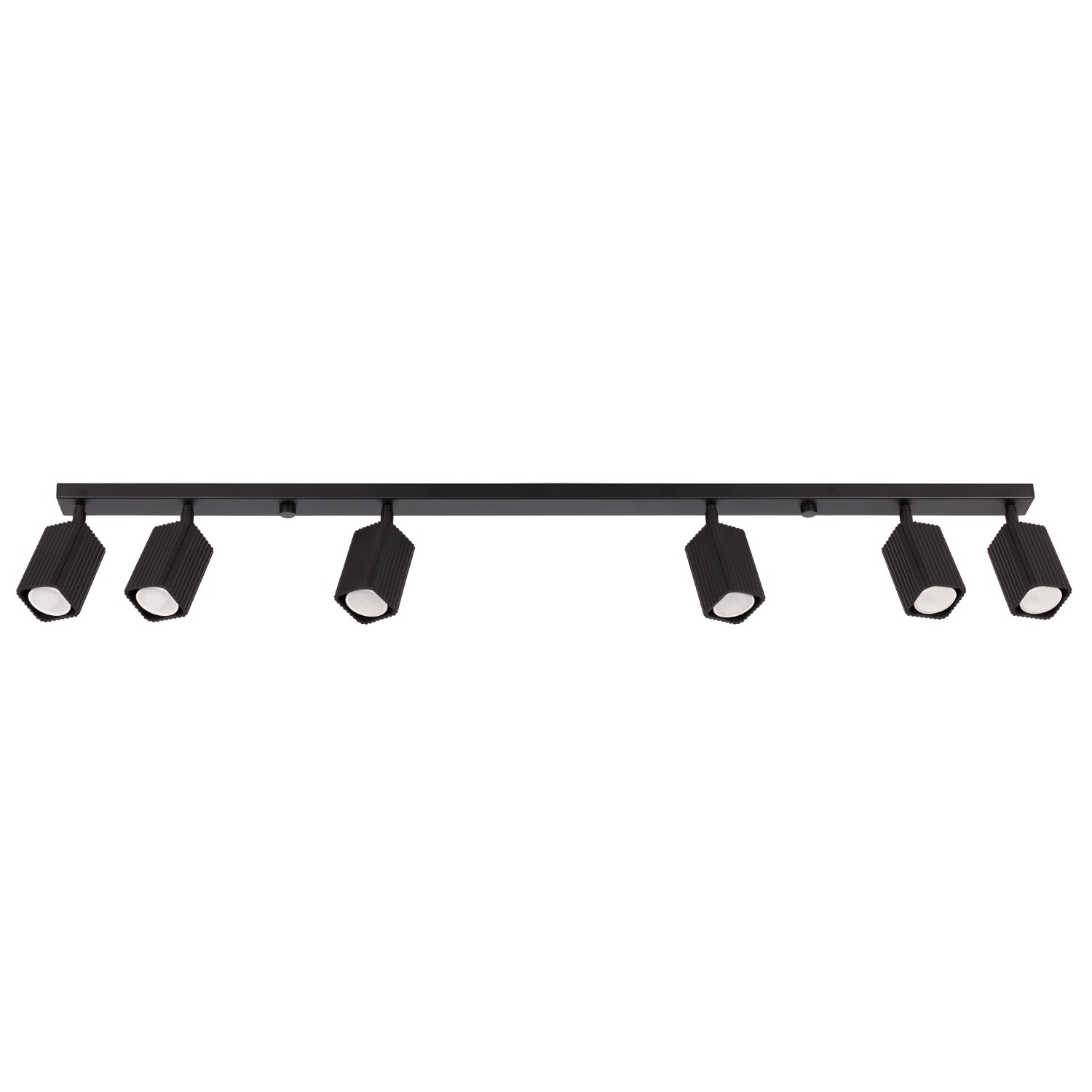 Deckenleuchte Rayo 6l Schwarz Aluminium 6xgu10 117cm Sollux