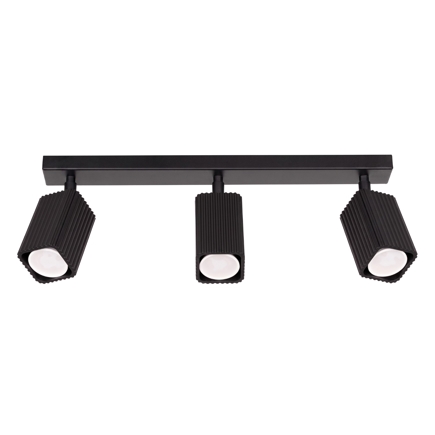 Deckenleuchte Rayo 3l Schwarz Aluminium 3xgu10 45cm Sollux