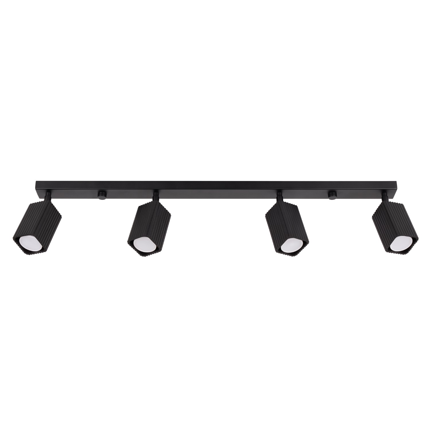 Deckenleuchte Rayo 4l Schwarz Aluminium 4xgu10 81cm Sollux