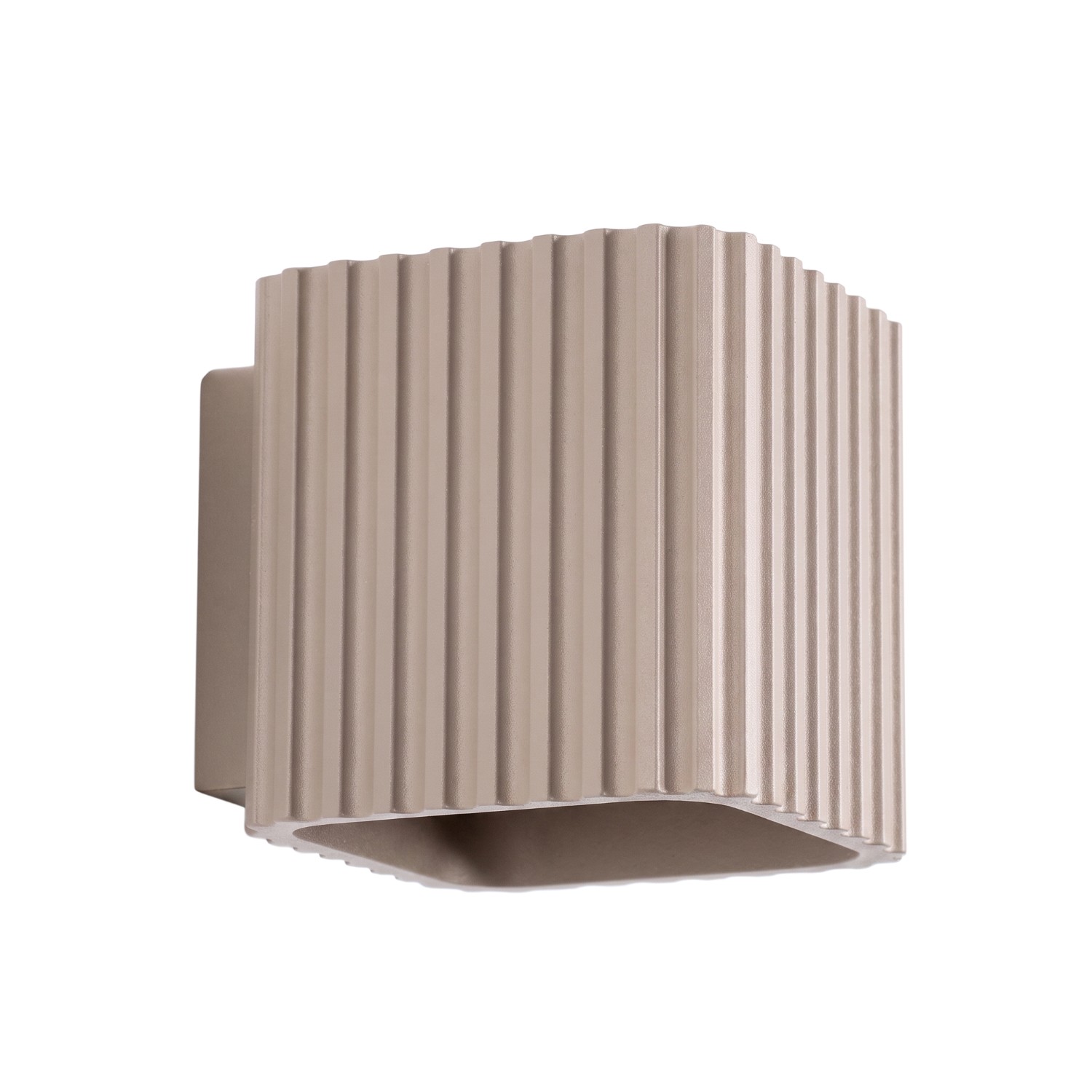 Wandleuchte Riff Taupe Aluminium 1xg9 10cm Sollux