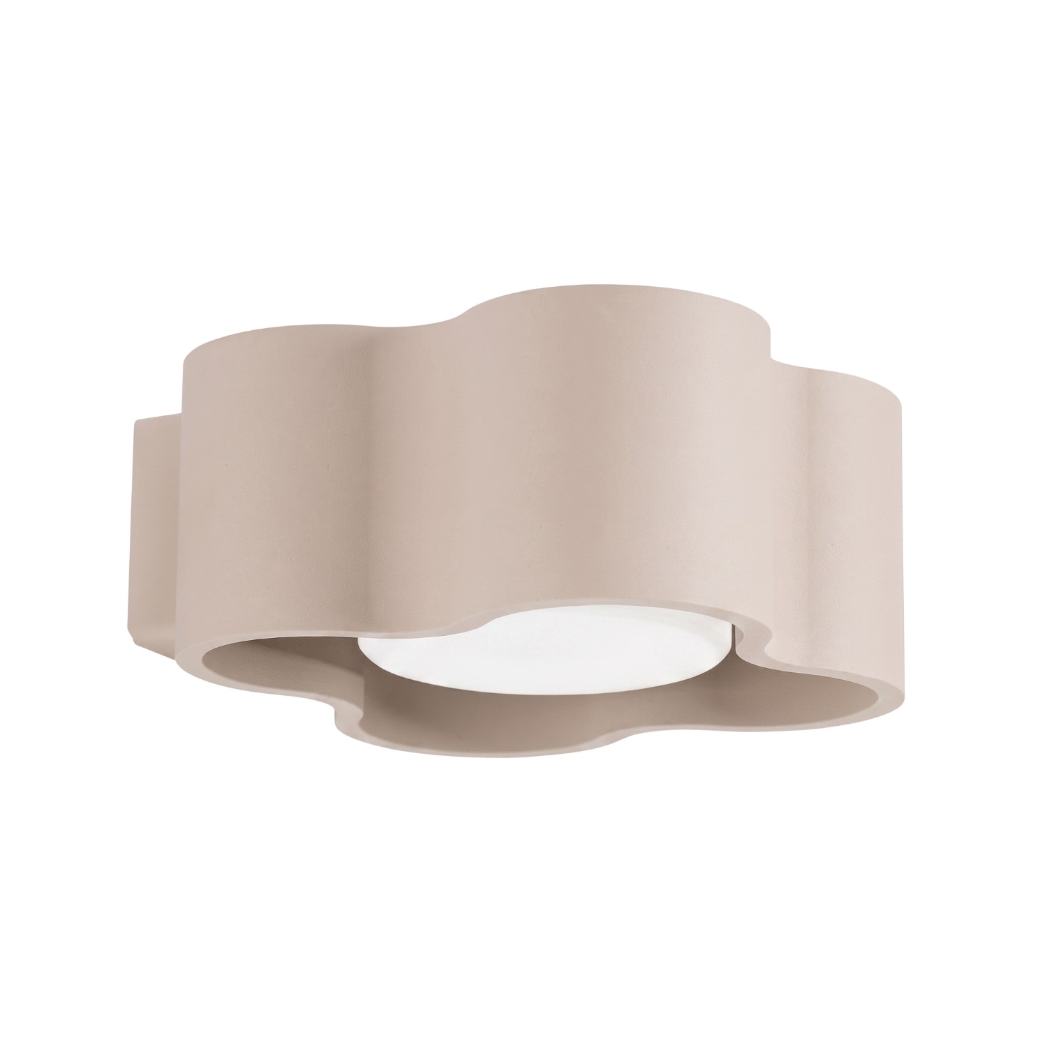 Wandleuchte Ovio Taupe Aluminium 1xgx53 12cm Sollux