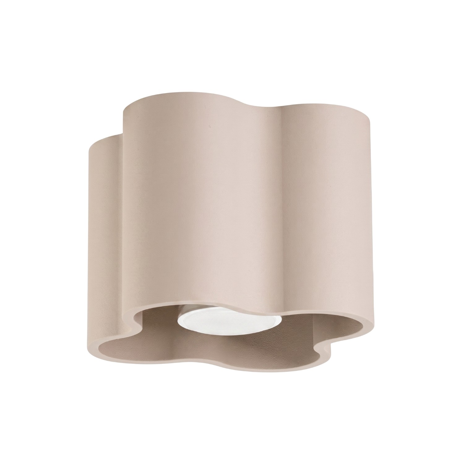 Deckenleuchte Ovio 1 Taupe Aluminium 1xgu10 12cm Sollux