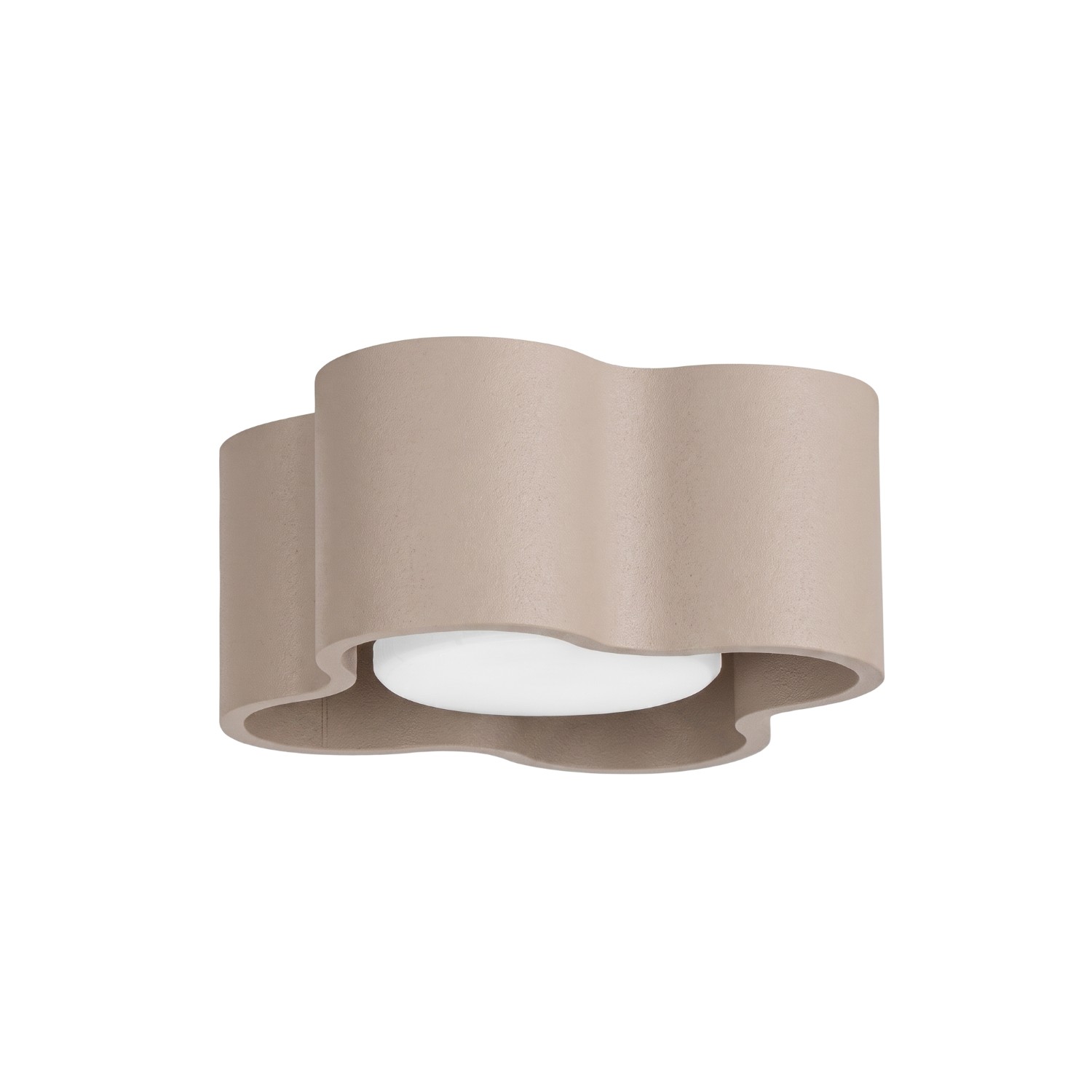 Deckenleuchte Ovio 1 Taupe Aluminium 1xgx53 12cm Sollux