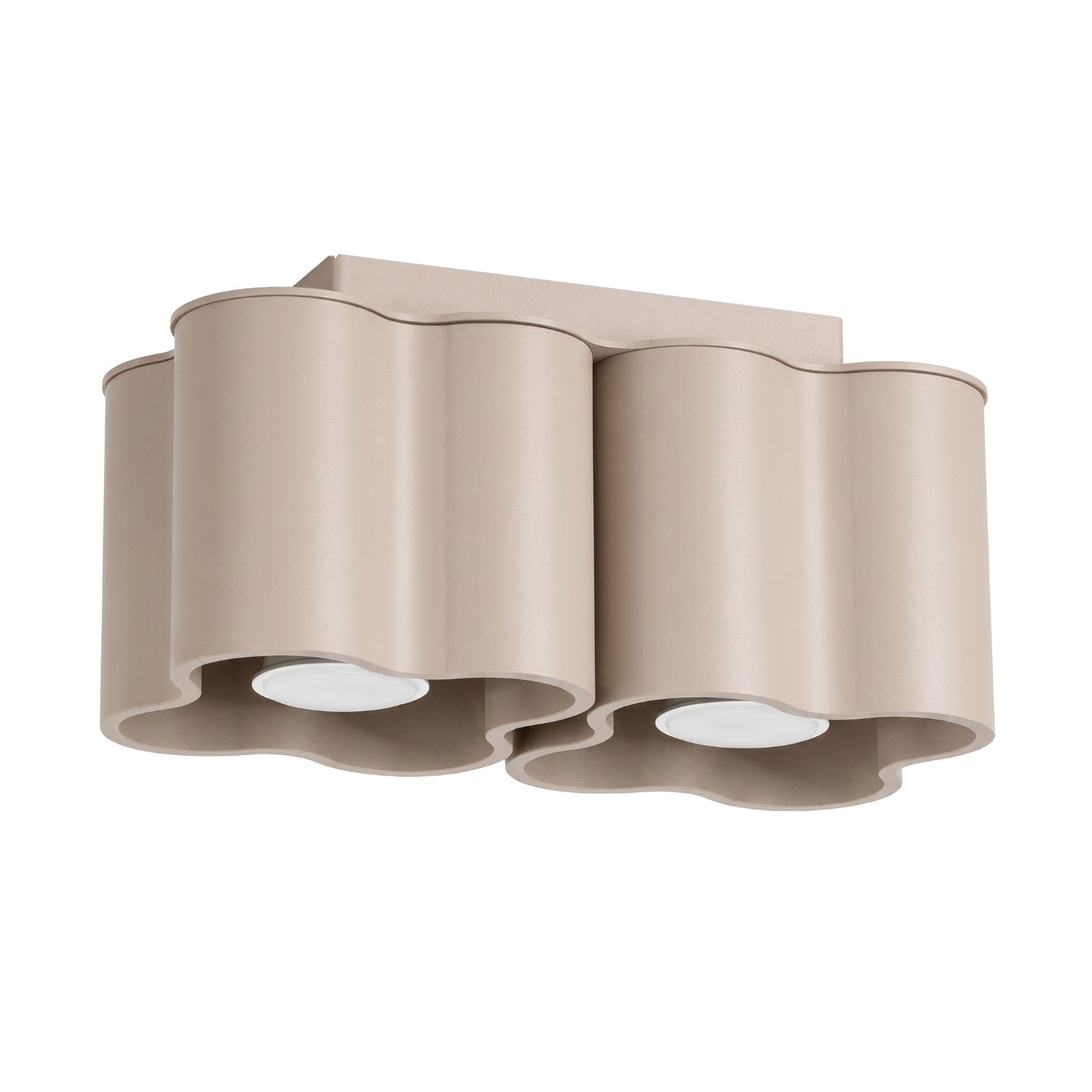 Deckenleuchte Ovio 2 Taupe Aluminium 2xgu10 24.5cm Sollux
