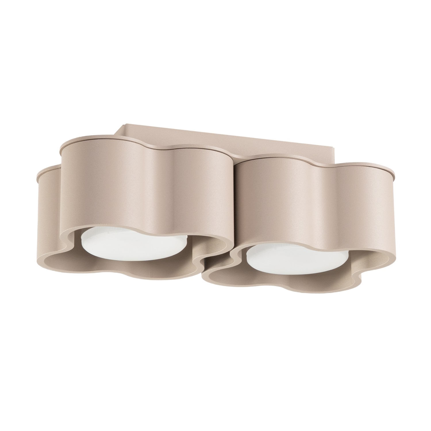 Deckenleuchte Ovio 2 Taupe Aluminium 2xgx53 24.5cm Sollux