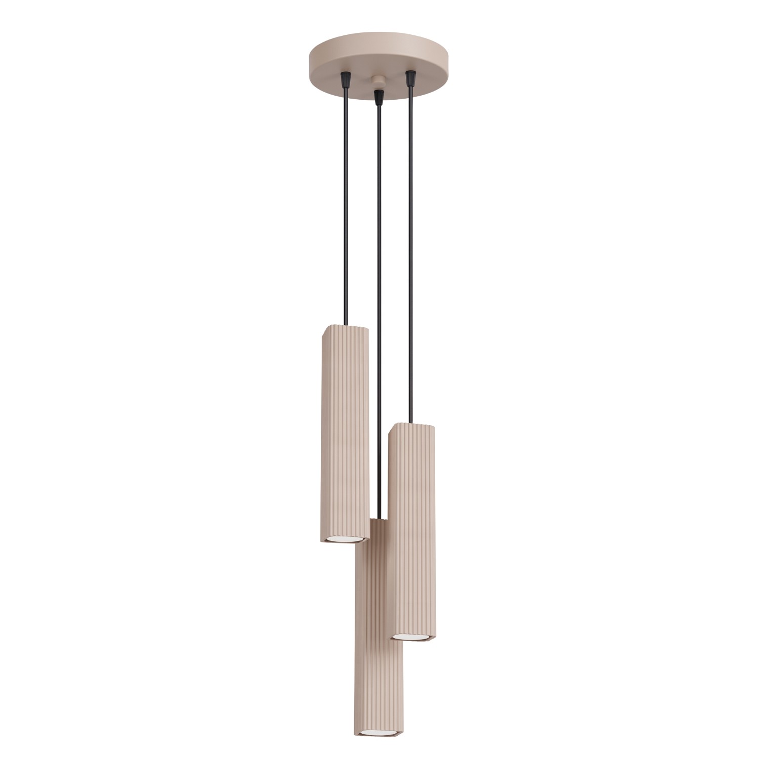 Pendelleuchte Rayo 3p Taupe Aluminium 3xgu10 20cm Sollux