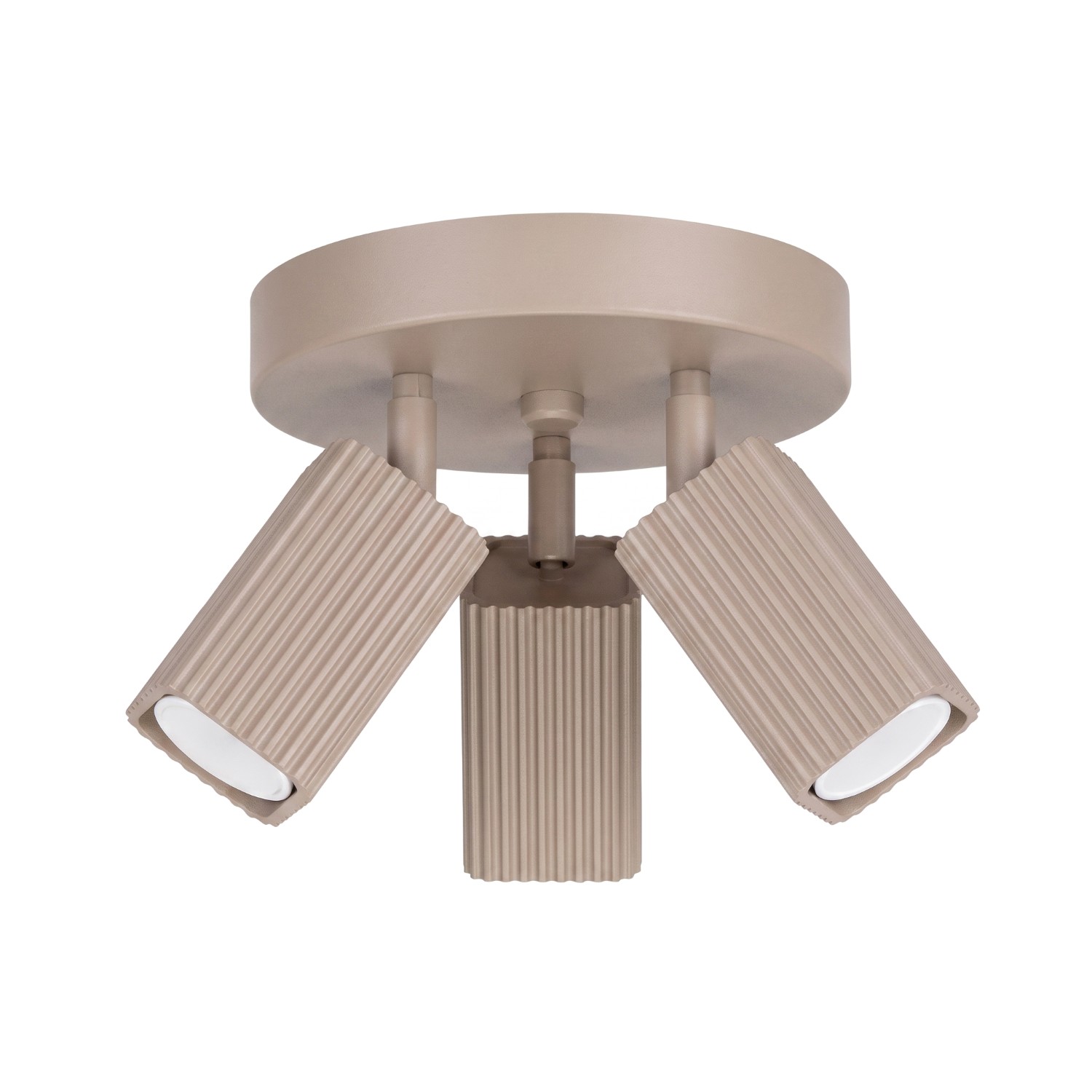 Deckenleuchte Rayo 3p Taupe Aluminium 3xgu10 20cm Sollux