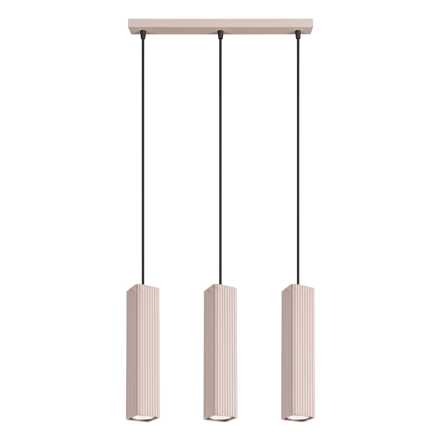 Pendelleuchte Rayo 3l Taupe Aluminium 3xgu10 45cm Sollux