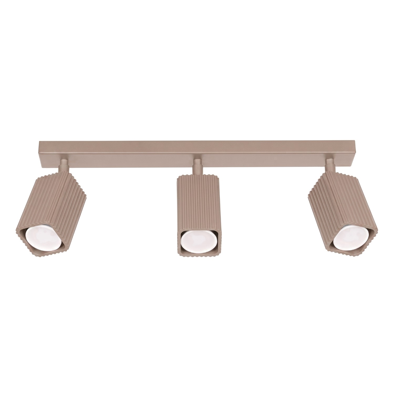 Deckenleuchte Rayo 3l Taupe Aluminium 3xgu10 45cm Sollux