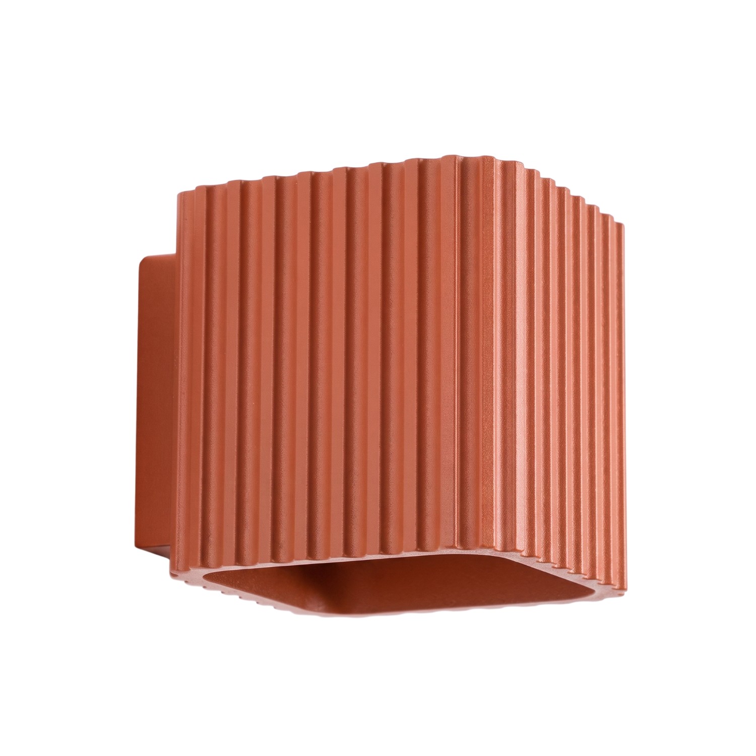 Wandleuchte Riff Rote Ocker Aluminium 1xg9 10cm Sollux