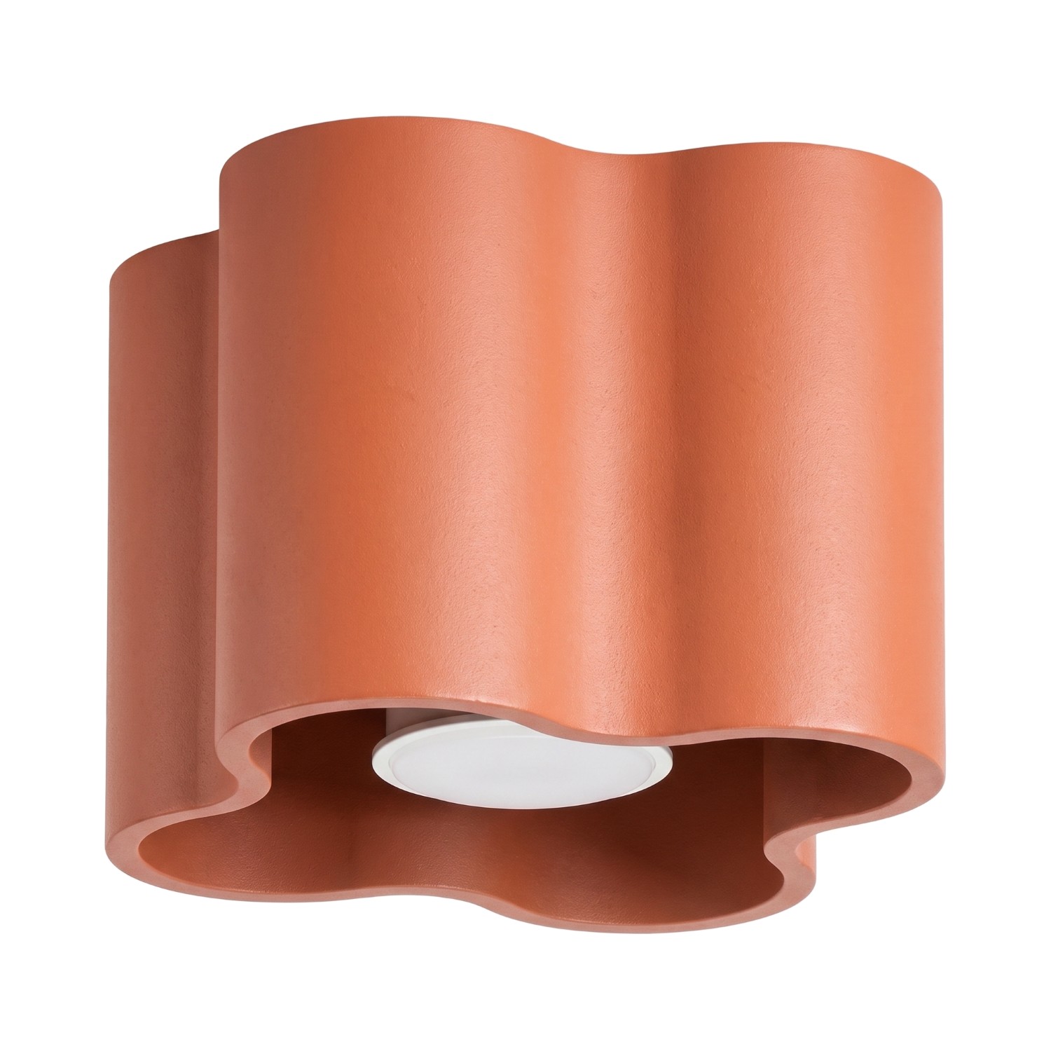 Deckenleuchte Ovio 1 Rote Ocker Aluminium 1xgu10 12cm Sollux