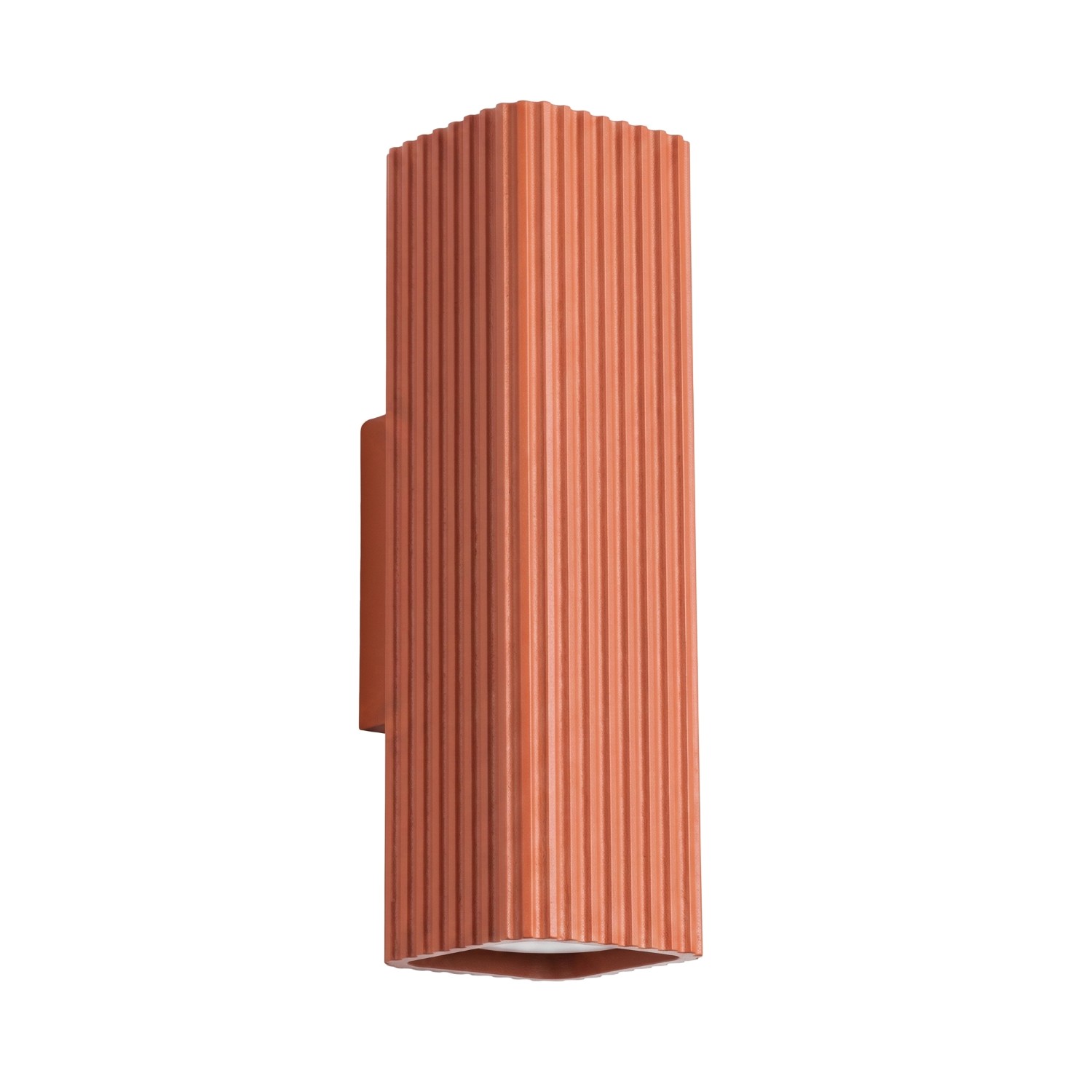 Wandleuchte Rayo 20 Rote Ocker Aluminium 2xgu10 6cm Sollux