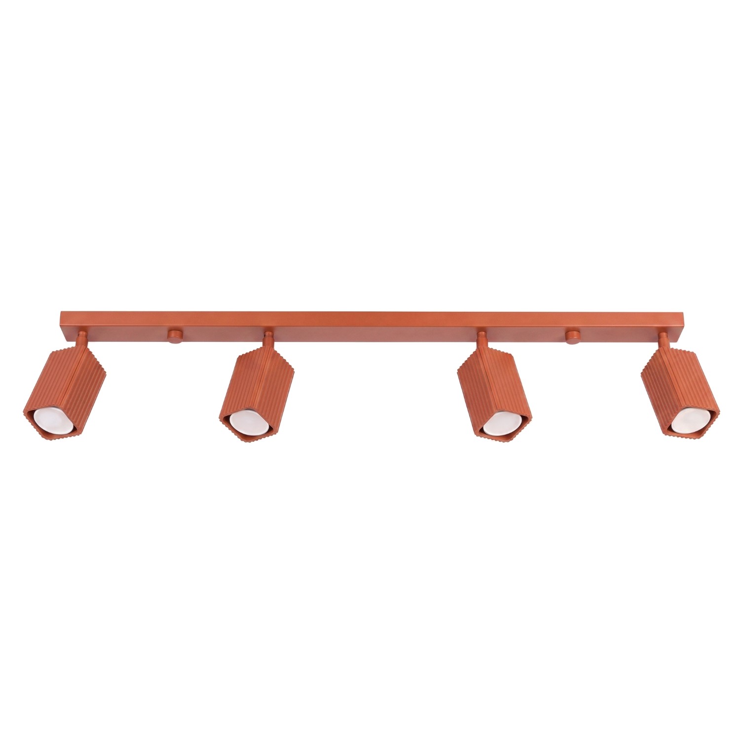 Deckenleuchte Rayo 4l Rote Ocker Aluminium 4xgu10 81cm Sollux