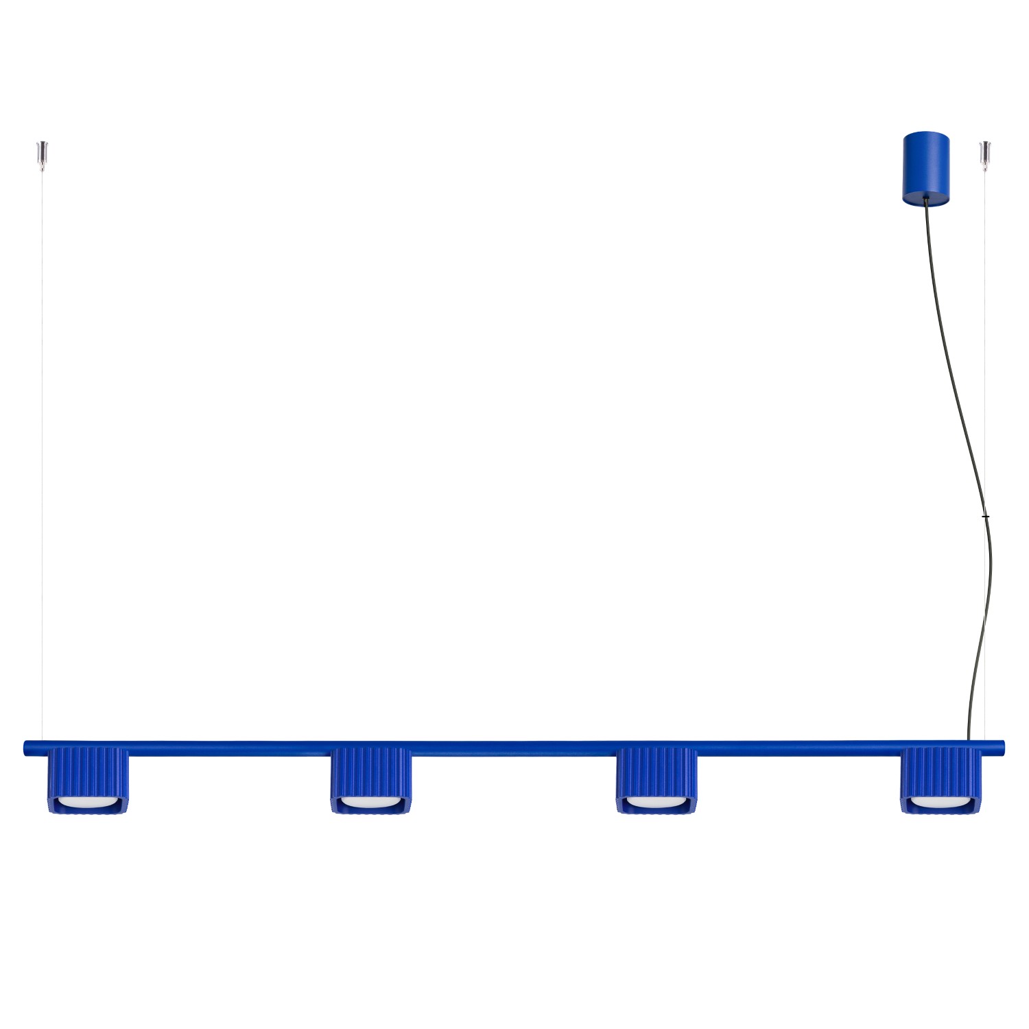 Kronleuchter Riff 4 Ultramarin Aluminium 4xgx53 122cm Sollux