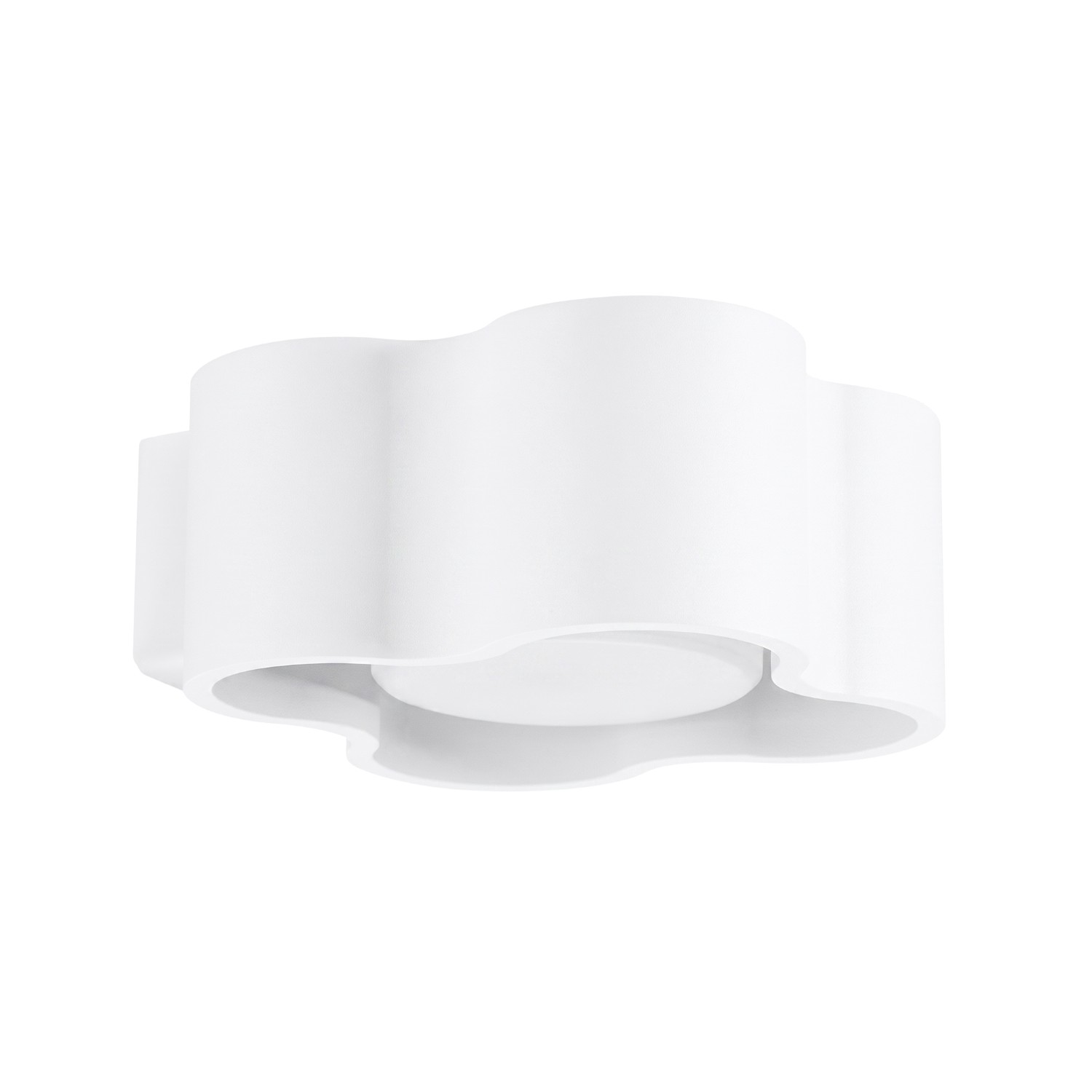 Wandleuchte Ovio Weiß Aluminium 1xgx53 12cm Sollux