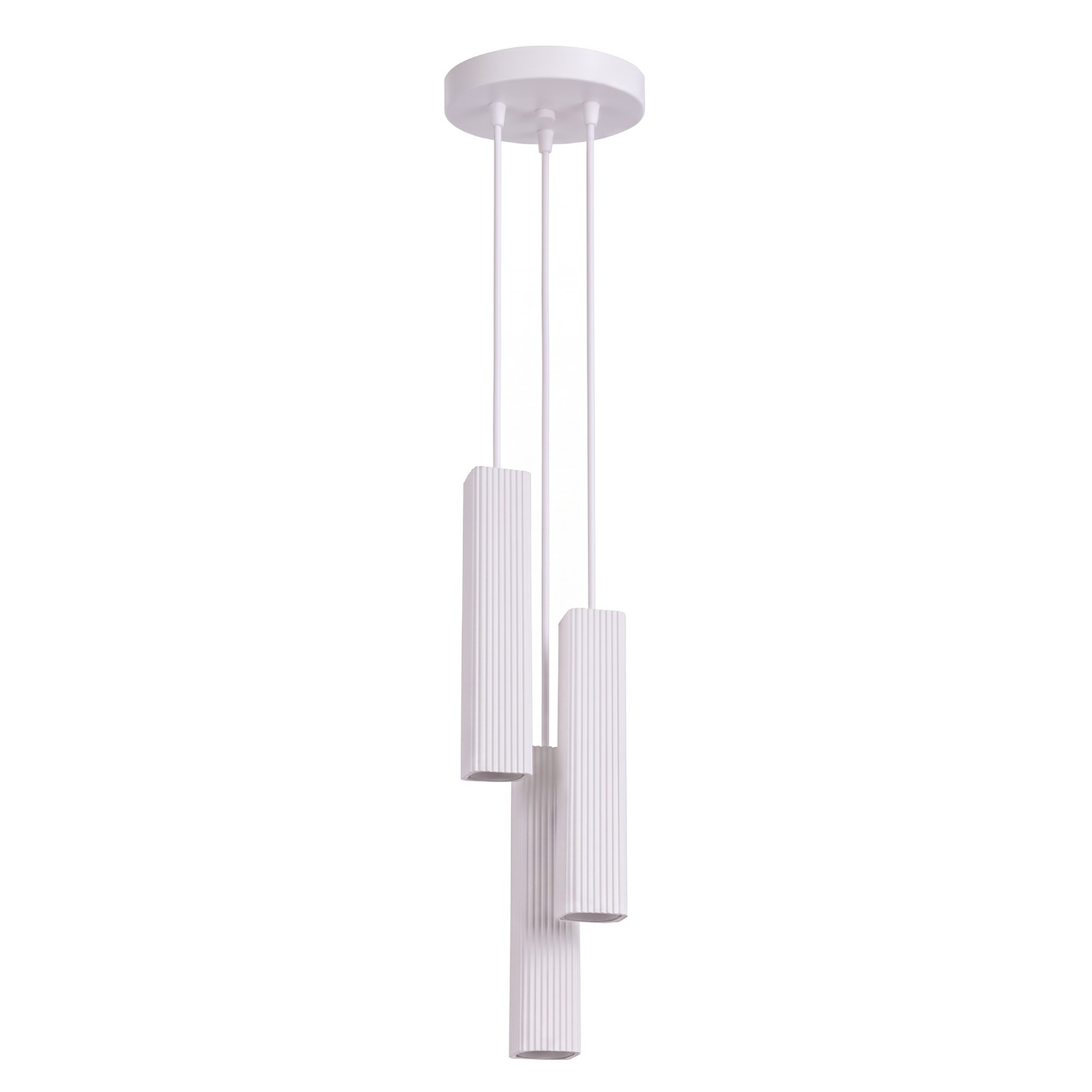Pendelleuchte Rayo 3p Weiß Aluminium 3xgu10 20cm Sollux