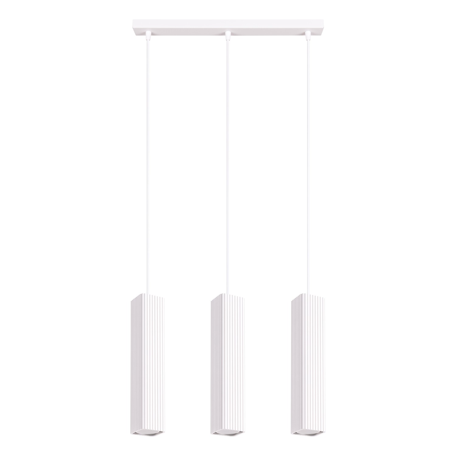 Pendelleuchte Rayo 3l Weiß Aluminium 3xgu10 45cm Sollux