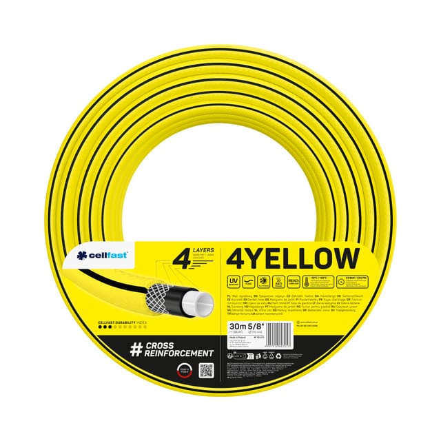 Gartenschlauch 4 Gelb 5/8'' 30mb - C 10-511