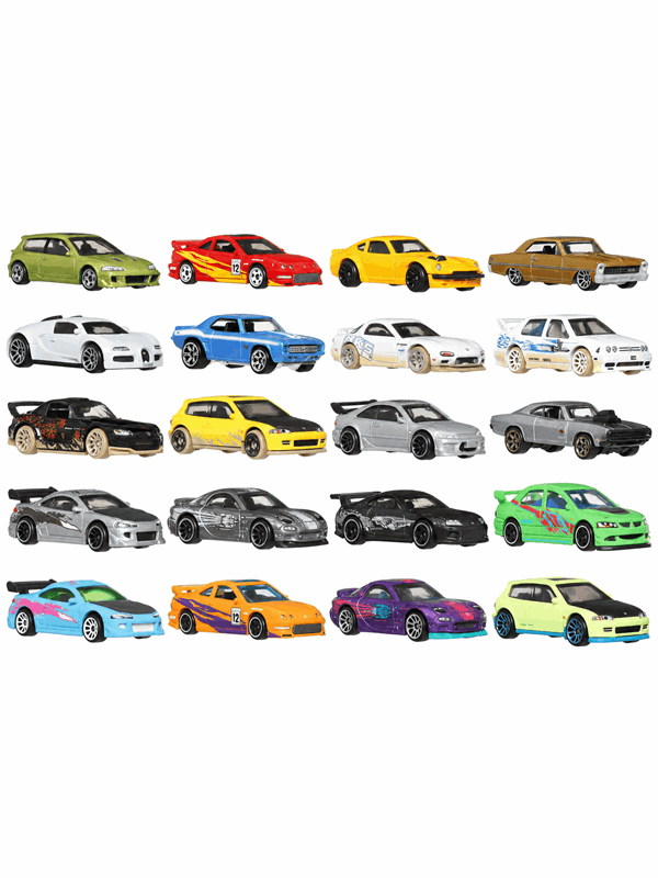 Hot Wheels Silver Fast Furious 164 1 pcs - assorted