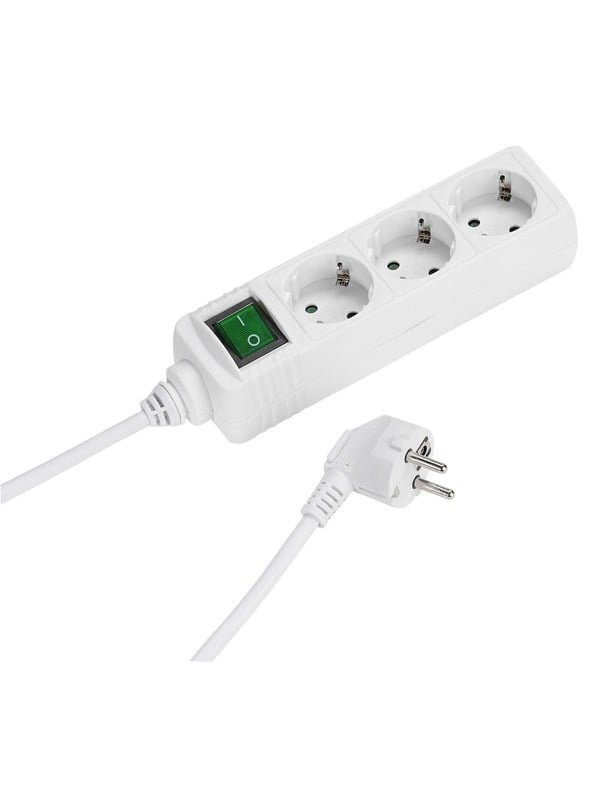 Vivanco 3-Power socket grounded with onoff switch 14m