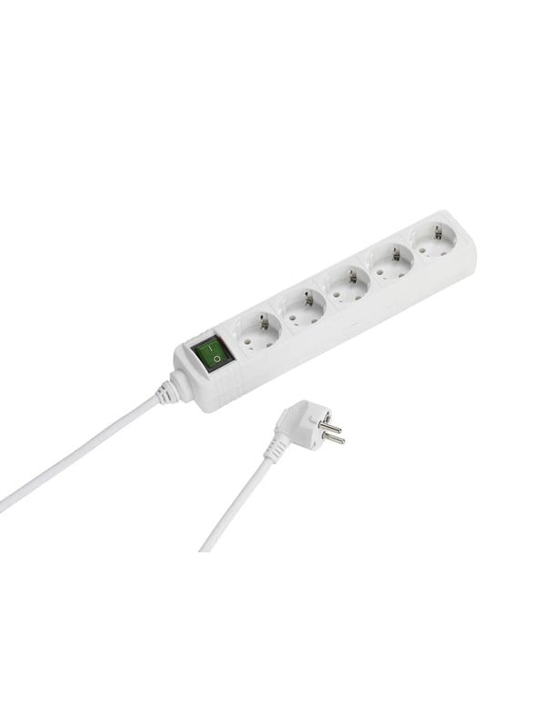 Vivanco 5-Power socket grounded with onoff switch 14m