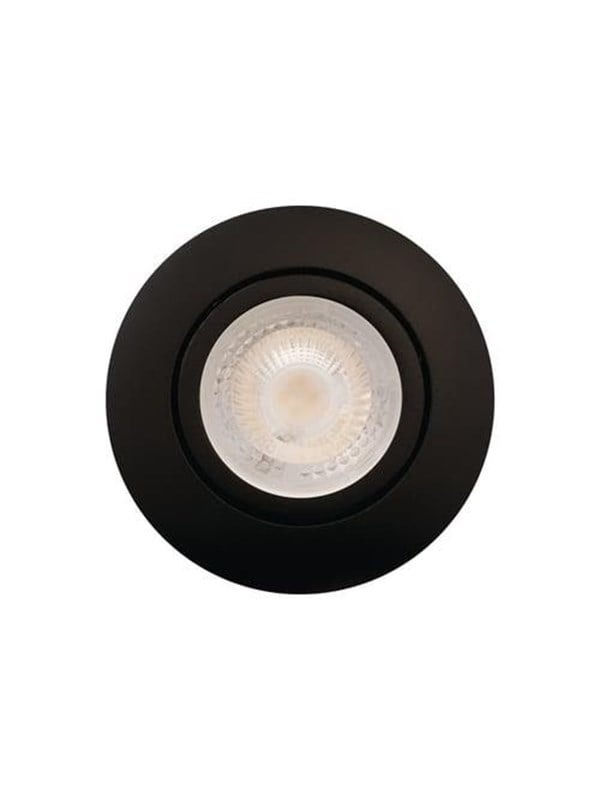 Scan Products Luna Quick Install 20 Downlight ISO GU10 Matt Schwarz 3000K 385lm 5W Dimmbar IP44