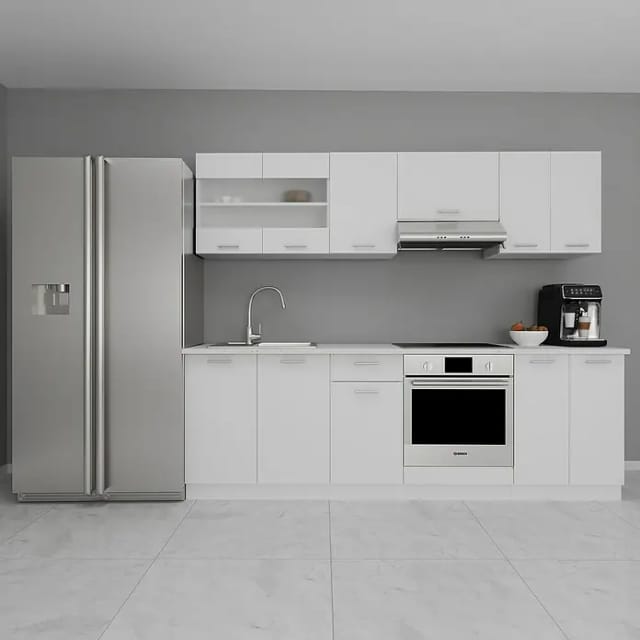 Esilo Küchenmöbel Set , Modulküche 240 Cm Weiß.
