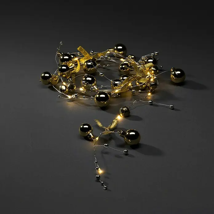 Konstsmide LED-Lichterkette (Innen, Lichtfarbe: Warmweiß, Anzahl Leuchtmittel: 20 Stk., Batteriebetrieben)